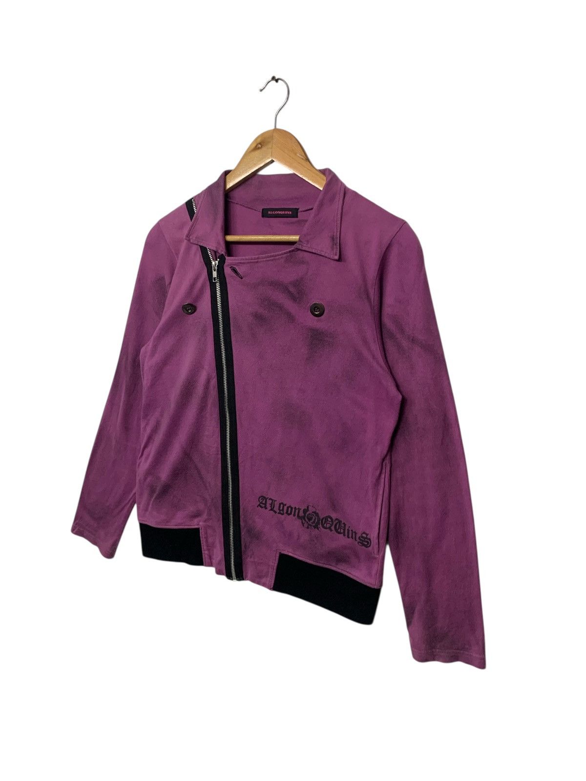 Japanese Brand Rare Algonquins Punk Style Jacket Zipper Down Size M / US 6-8 / IT 42-44 - 3 Thumbnail
