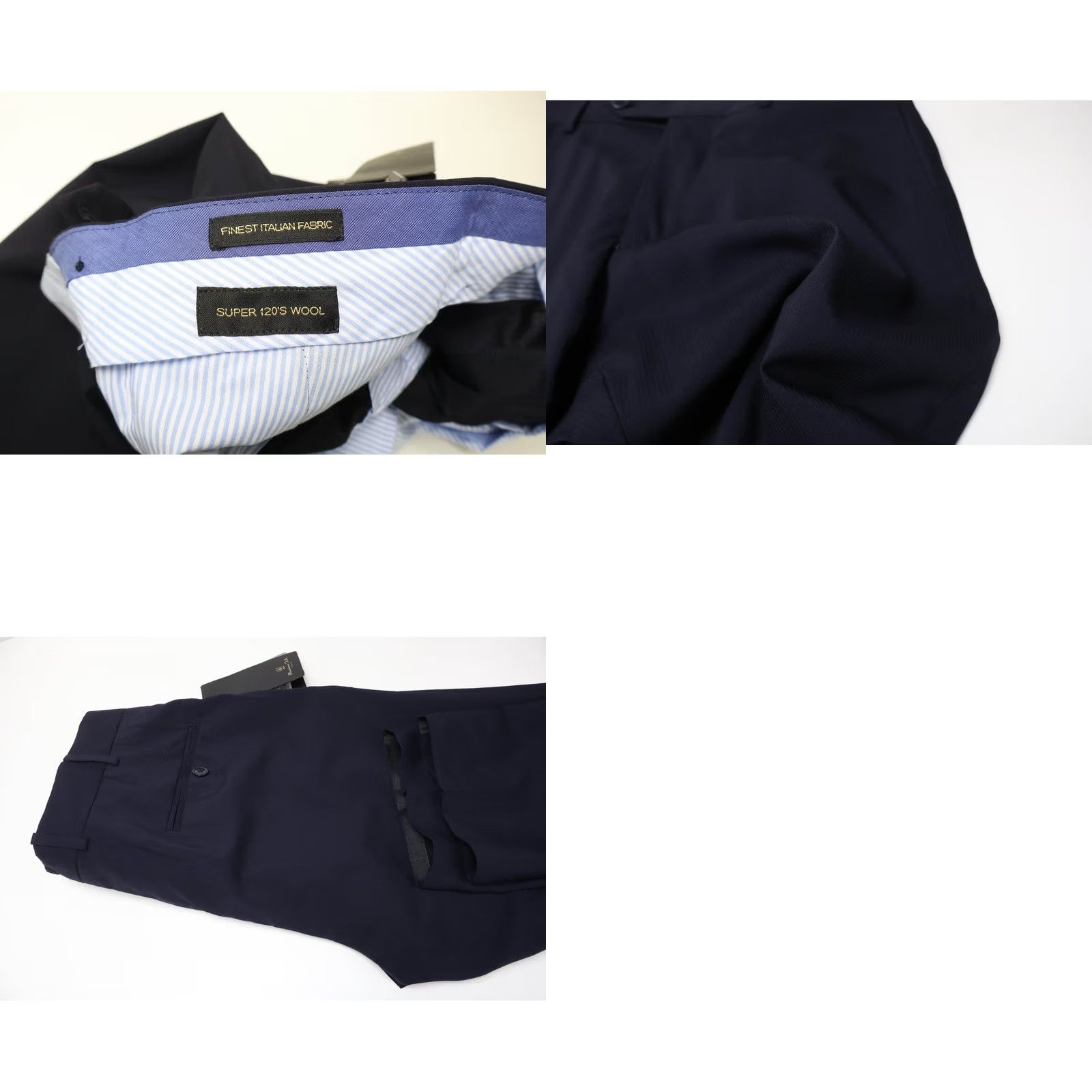 Massimo Dutti Massimo Dutti Pleated Mens UK 30 Black Trousers Men Zip Fly Pure Wool Tapered Fit Size US 30 / EU 46 - 9 Thumbnail