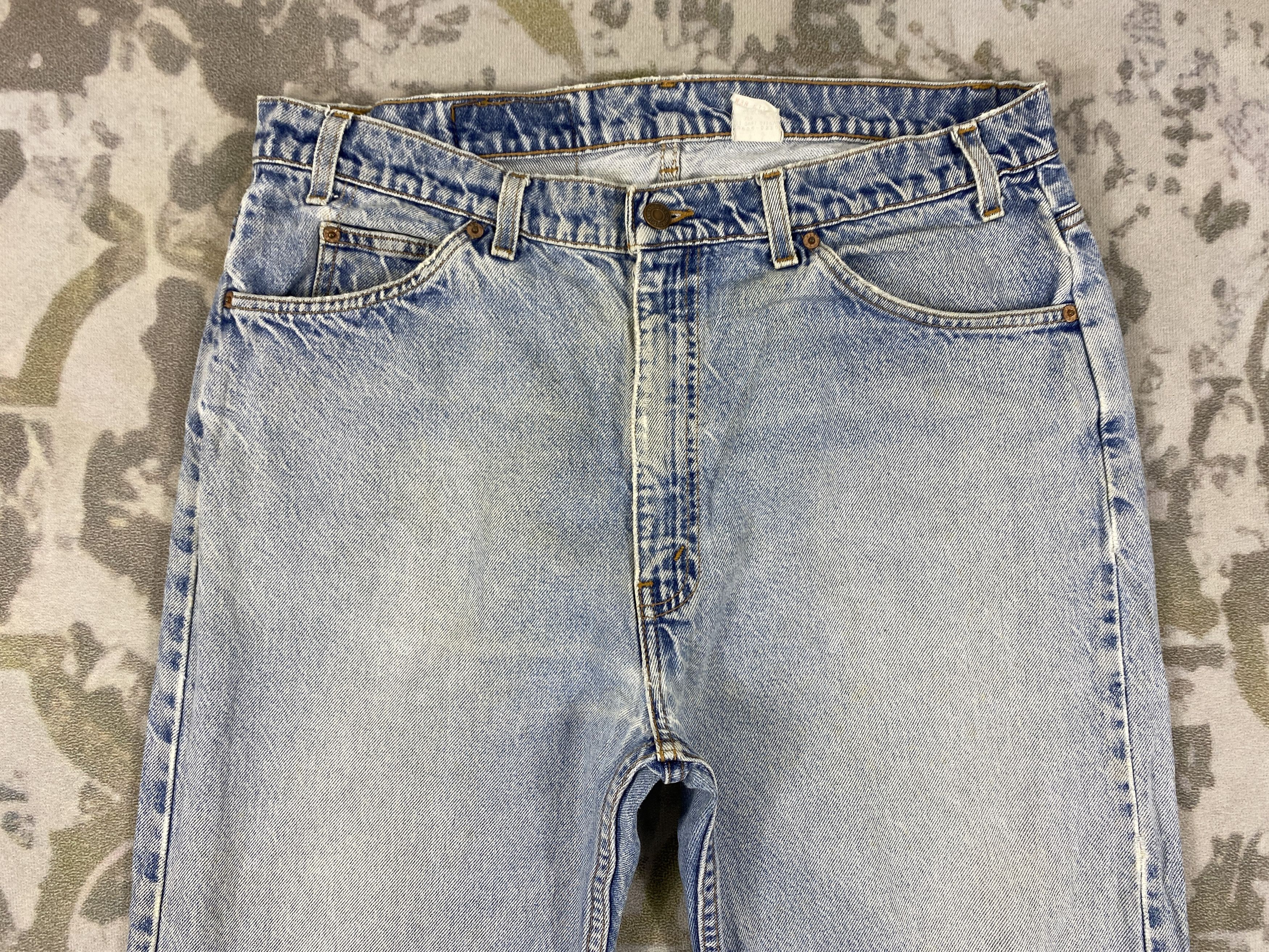 Levi's Faded Blue Vintage Levi's 505 Orange Tab 37x27 Denim JN3505 Size US 37 - 3 Thumbnail