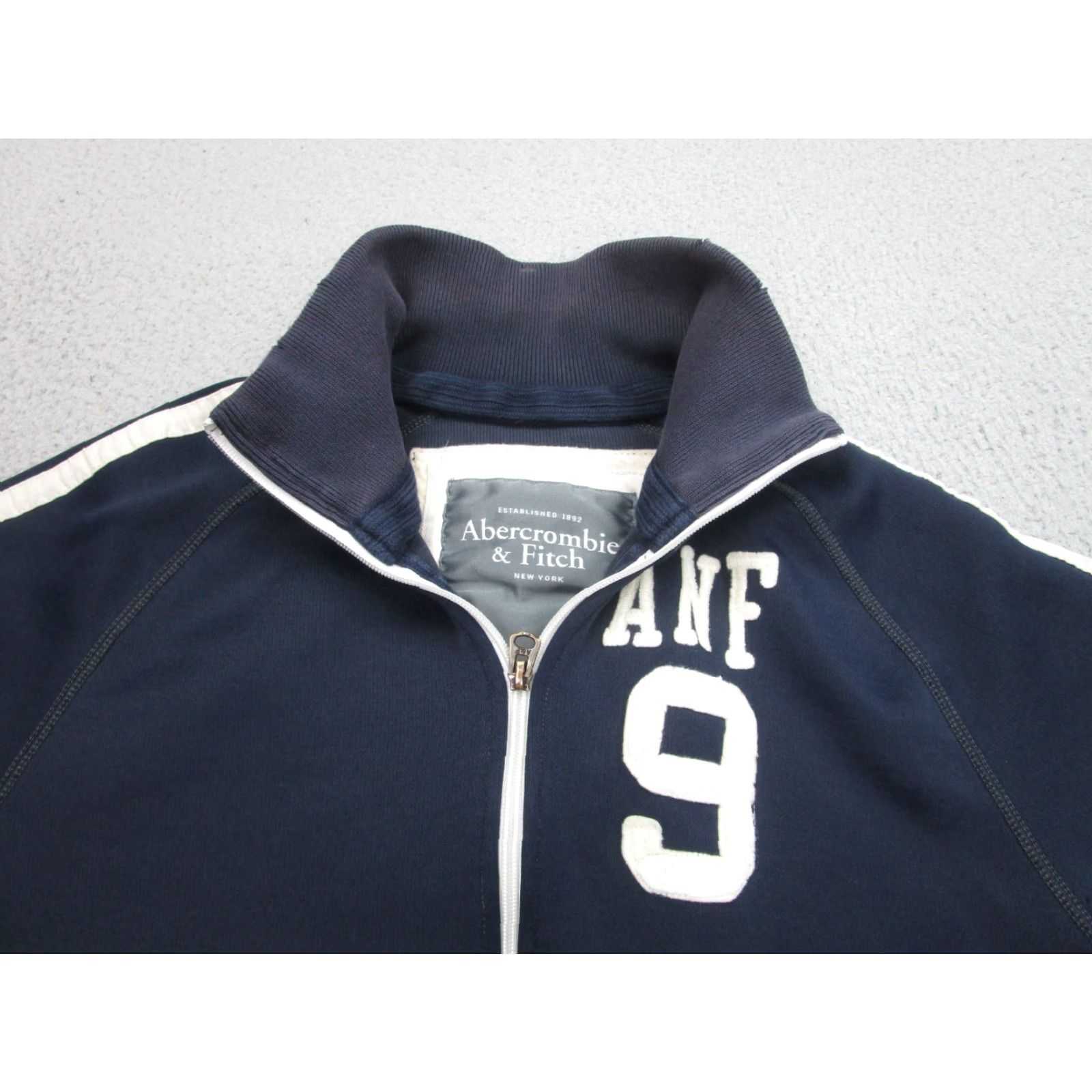 Abercrombie & Fitch VINTAGE Abercrombie & Fitch Track Jacket Mens L Blue Preppy Grunge Academia Shirt Size US L / EU 52-54 / 3 - 2 Thumbnail