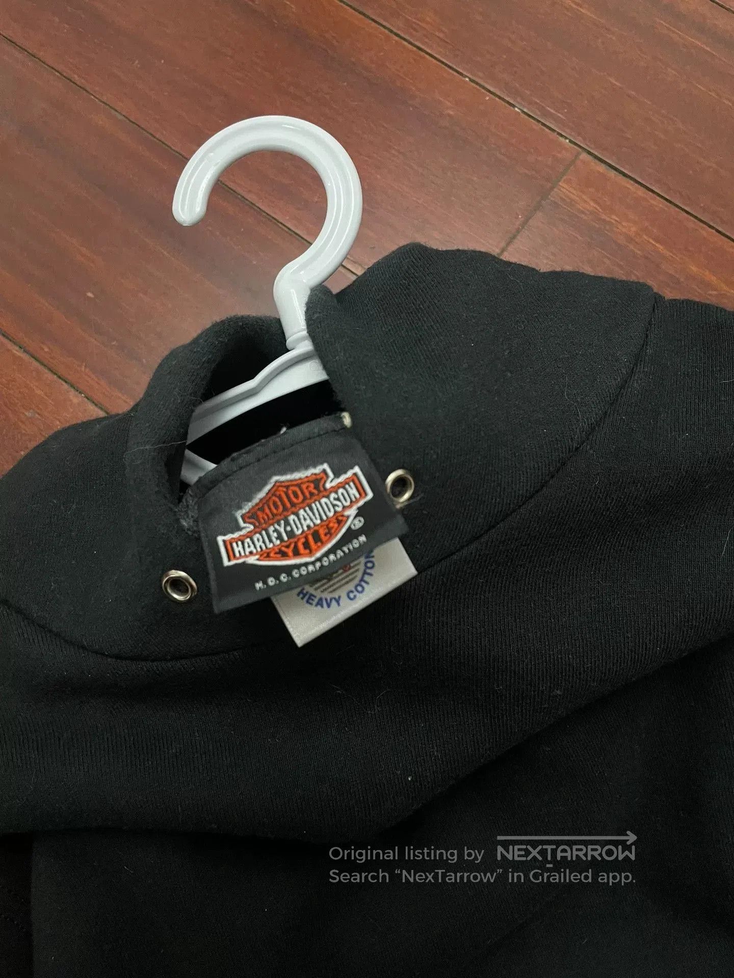 Vintage Vintage 90s Harley Davidson Flame Hoodie. Size US M / EU 48-50 / 2 - 5 Thumbnail