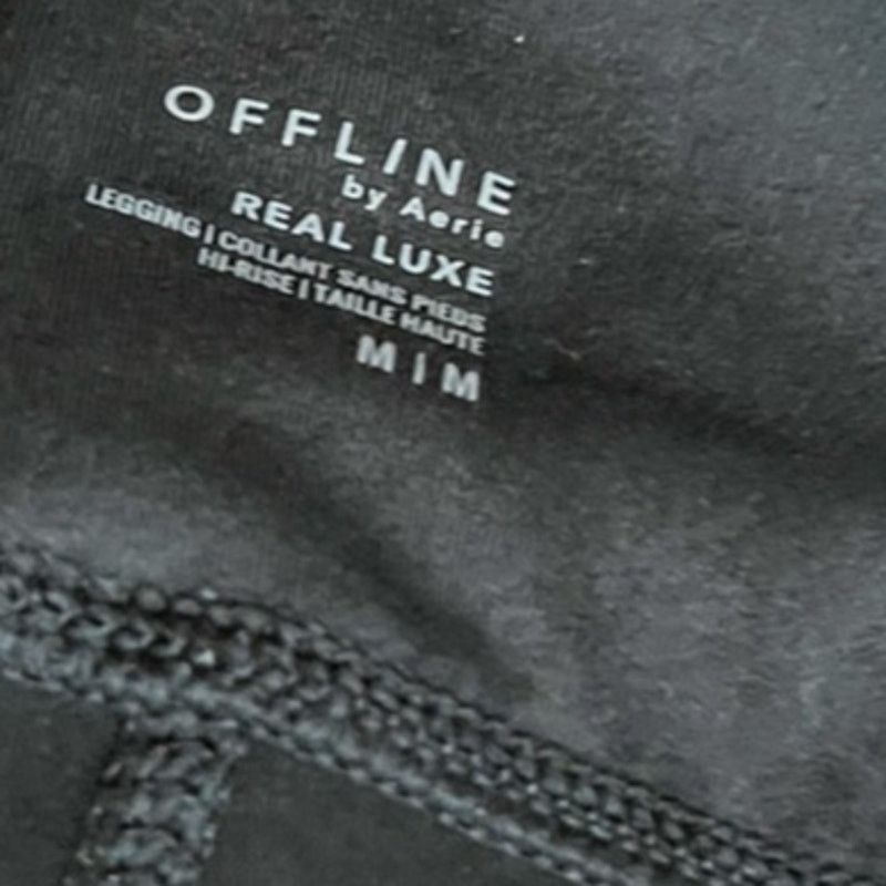 American Eagle Outfitters Offline by Aerie Faux Leather Leggings Size M Black HR Size 28" / US 6 / IT 42 - 4 Thumbnail