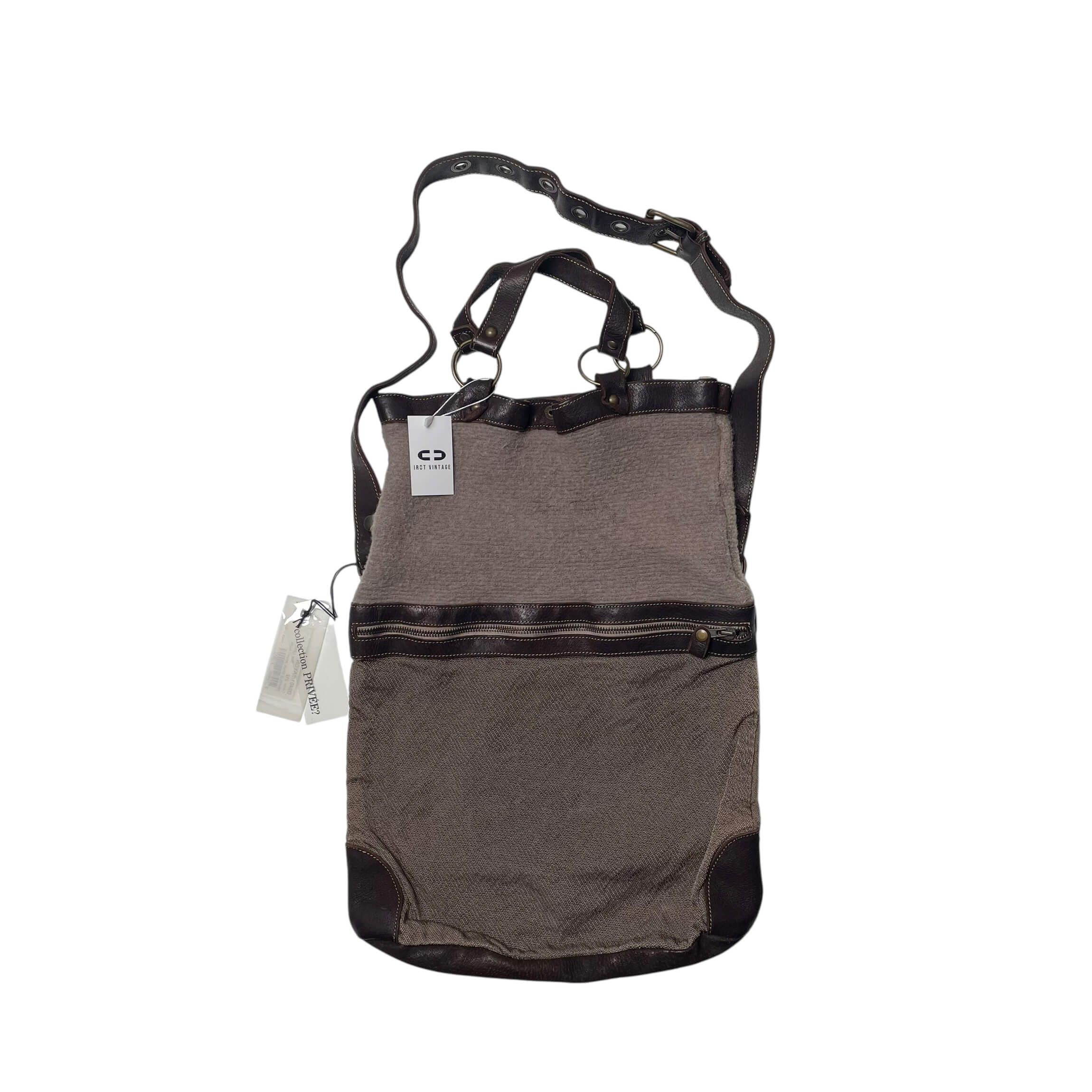 Vintage Collection privee leather&wool bag Size ONE SIZE - 1 Thumbnail