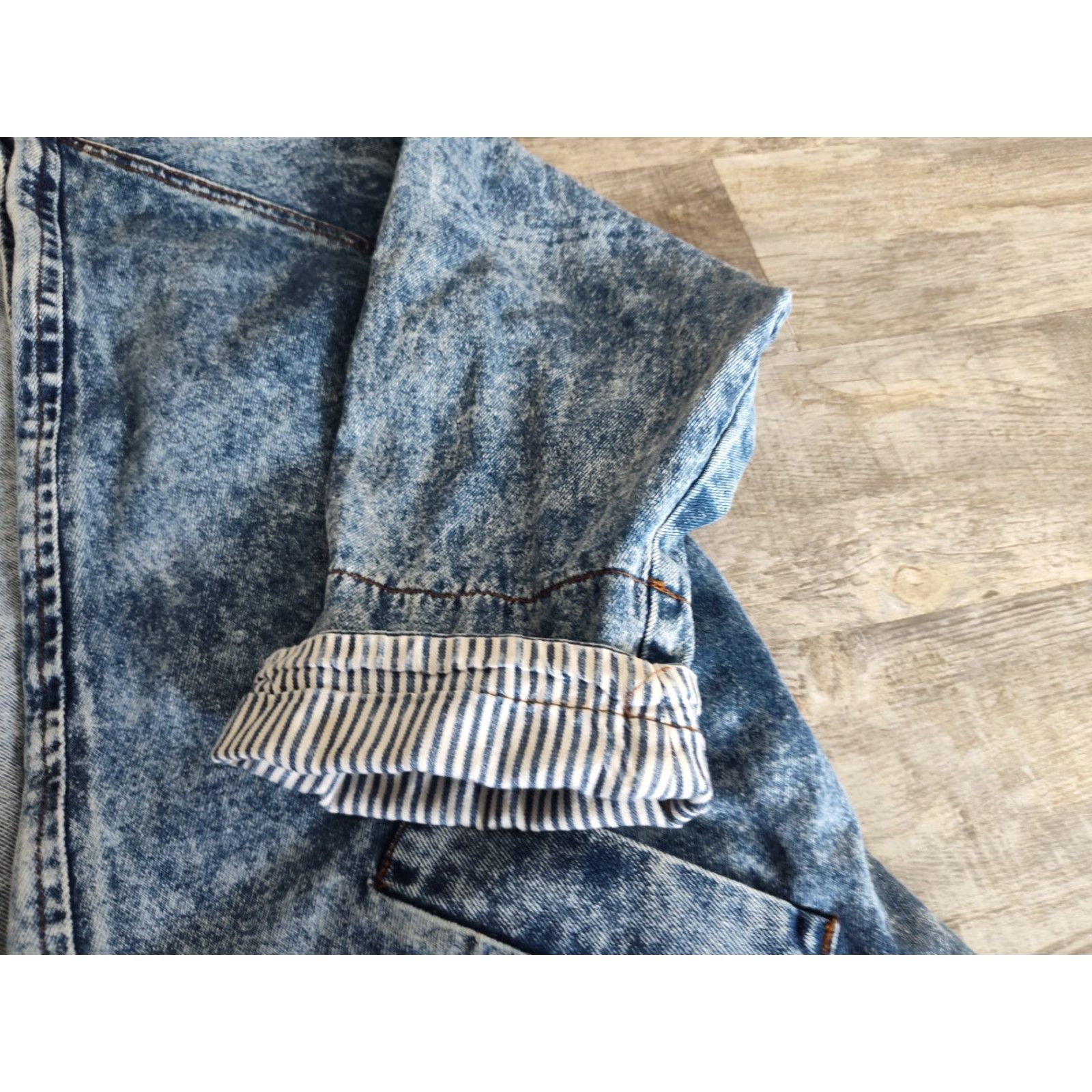 Vintage VINTAGE 1980s Stefano Acid Wash Denim Jacket Women’s Plus Size 20 Oversized Streetwear Grunge Blue Size 3XL / US 20-22 - 3 Thumbnail