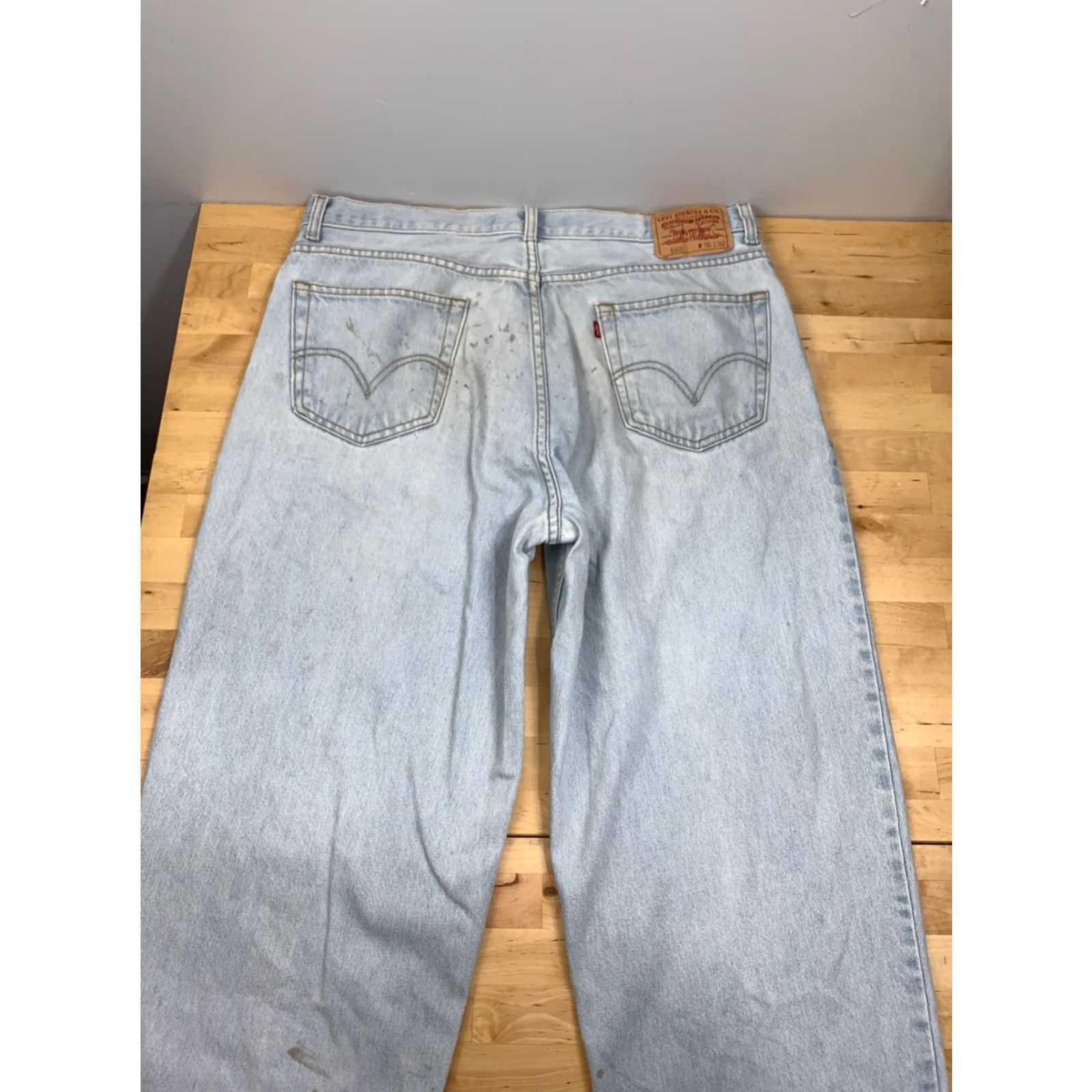 Levi's Levis 560 Mens Comfort Fit 36x28 Denim Jeans Loose Distress #4697 Size US 36 / EU 52 - 3 Thumbnail