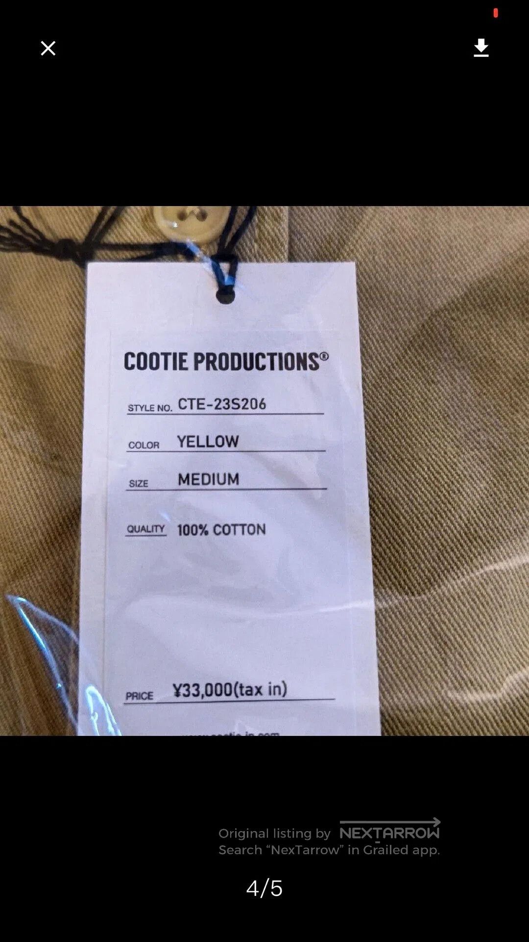 Comme des Garcons Cootie Pigment Dyed CPO Jacket. Size US M / EU 48-50 / 2 - 5 Thumbnail