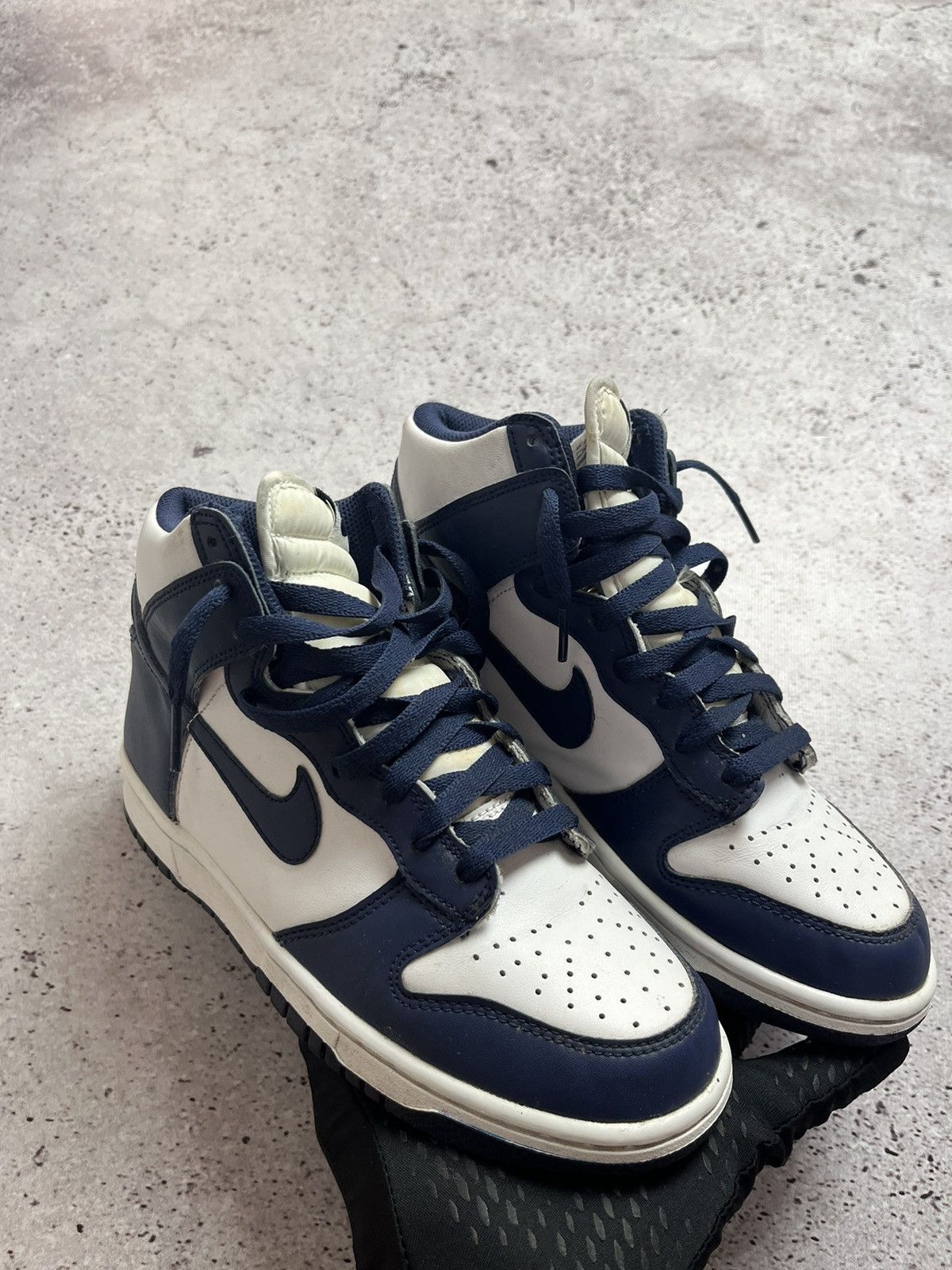 Nike Nike Dunk High Midnight Navy DB2179-104 Size US 5.5 / EU 38 - 4 Thumbnail