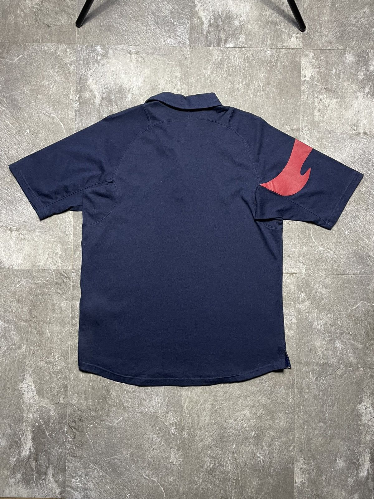 Nike 00’s Nike Rugby Polo Tee England Swoosh Logo Retro Y2k Rare Size US L / EU 52-54 / 3 - 6 Thumbnail