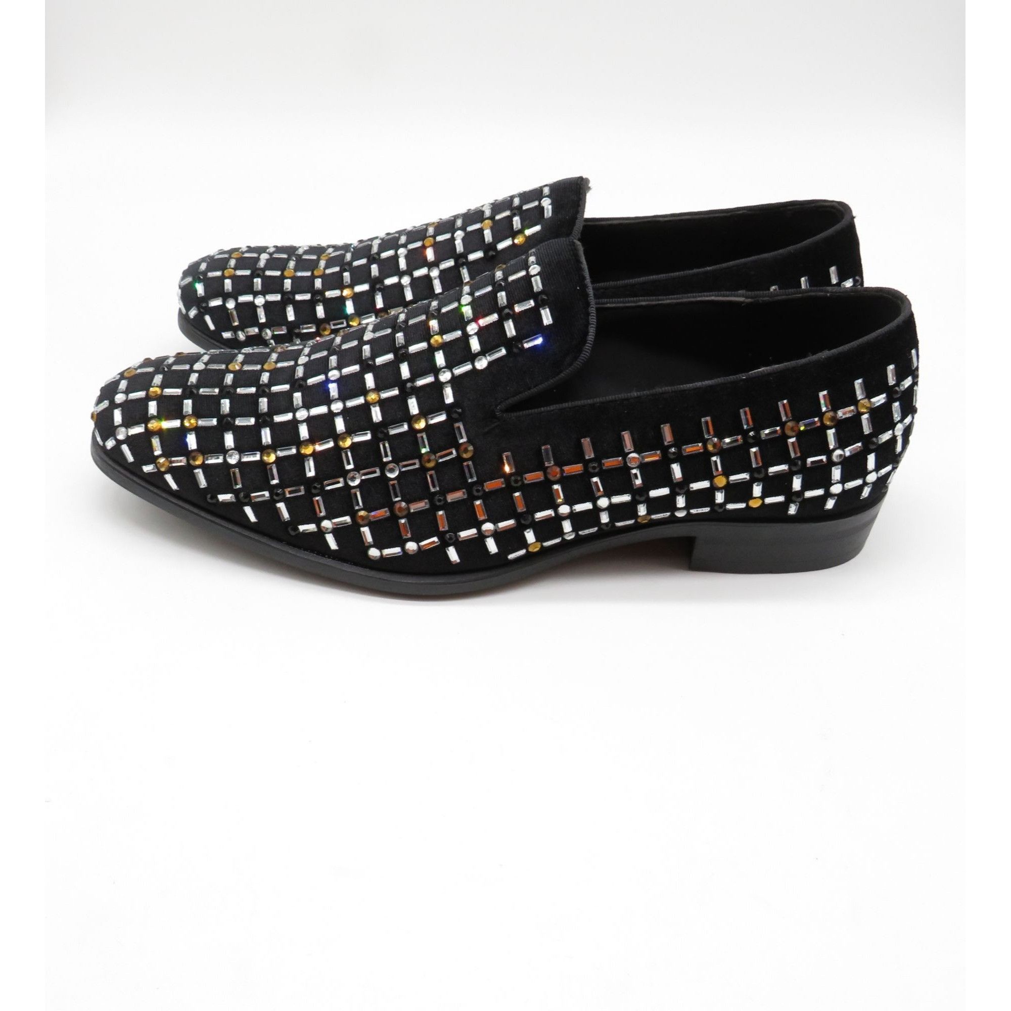 Stacy Adams Stacy Adams Black Multi Rhinestone Mens Slip-On Loafers Size Size US 7 / EU 40 - 5 Thumbnail
