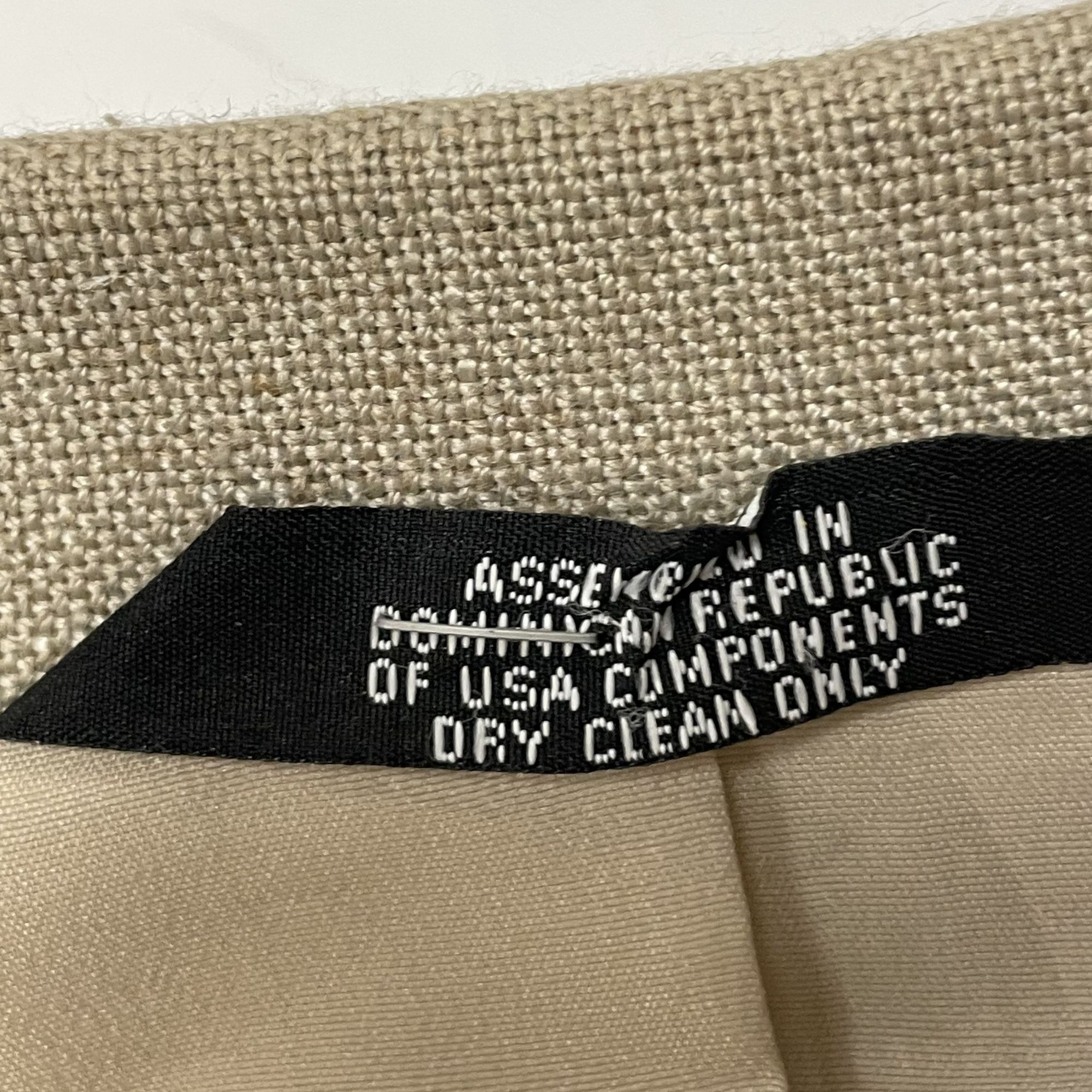 Haggar Vtg Haggar TROPICAL Khaki Sport Coat LINEN Jacket Size 44L - 6 Thumbnail