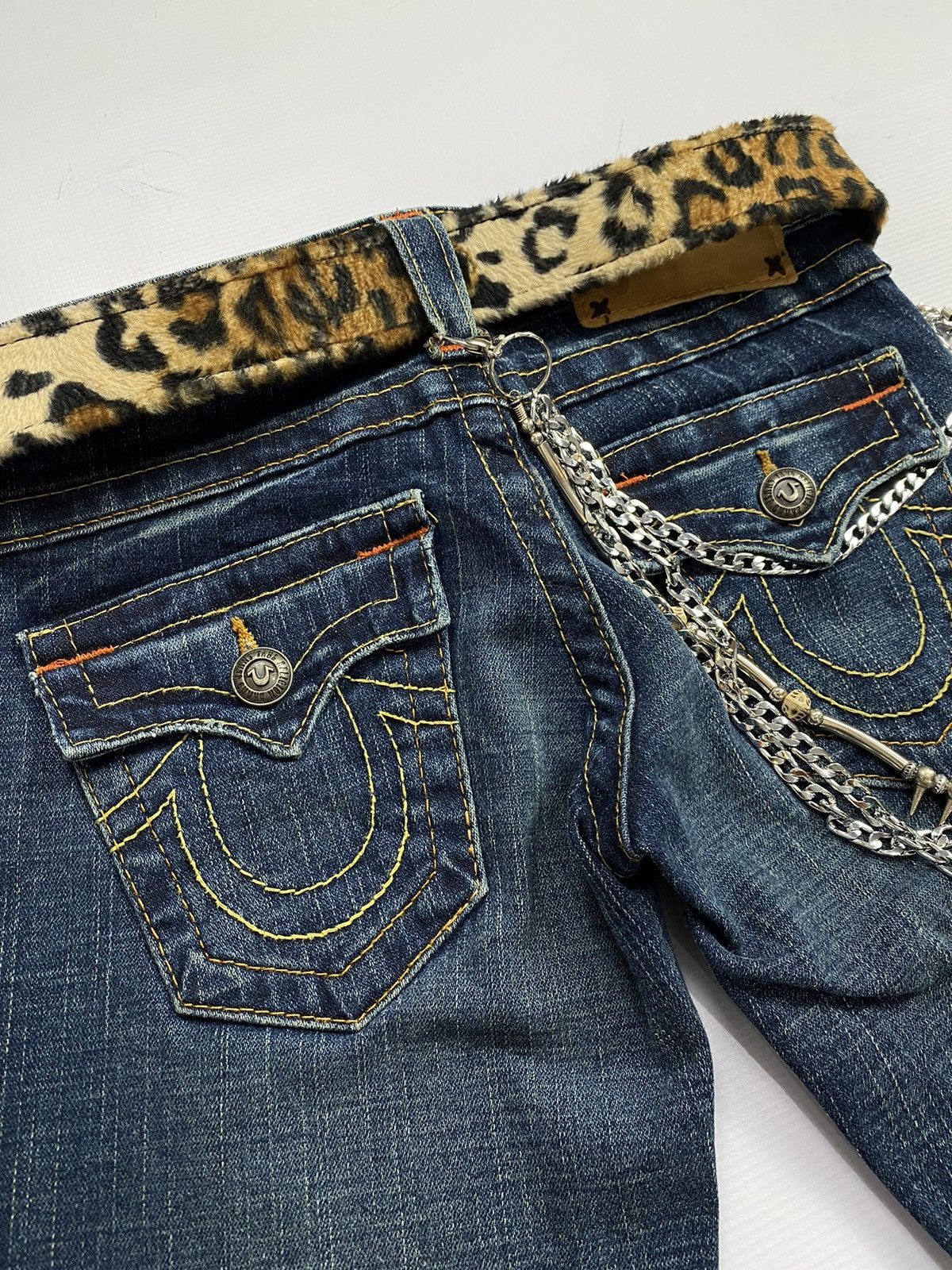If Six Was Nine × Japanese Brand × Le Grande Bleu (L.G.B.) 2000s True Religion Flare Jean Size US 28 / EU 44 - 8 Thumbnail