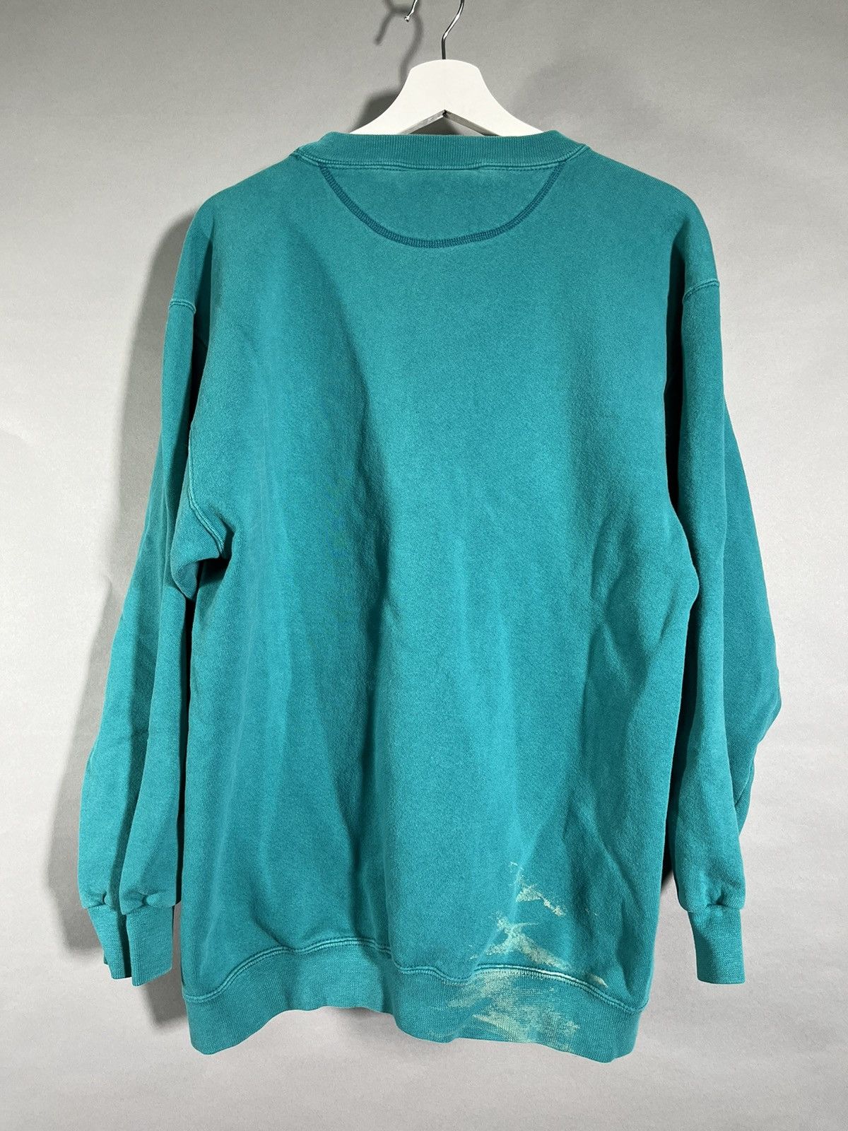 Disney × Vintage Teal Donald Duck Embroidered Disney Crewneck Size US L / EU 52-54 / 3 - 5 Thumbnail