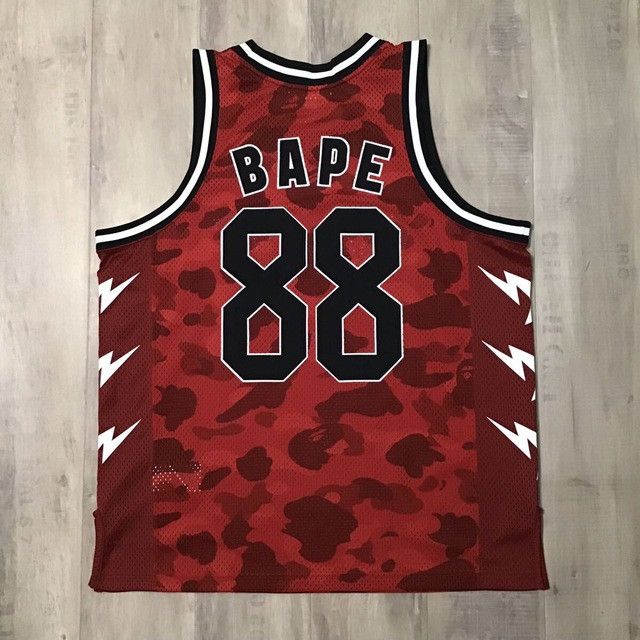 Bape BAPE STA Red camo basketball tank top a bathing ape Size US L / EU 52-54 / 3 - 2 Thumbnail