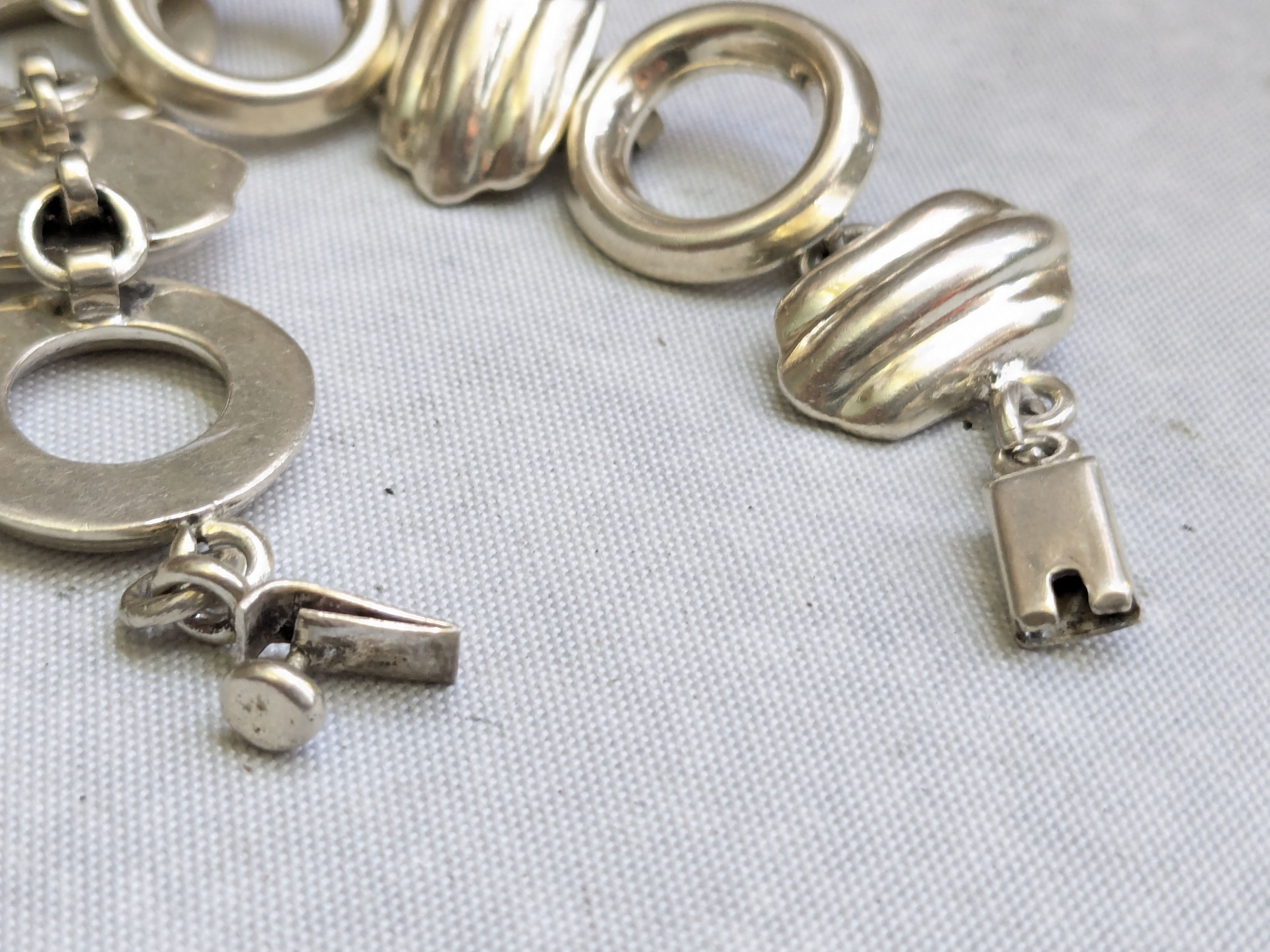 Vintage Vintage Sterling Silver Bracelet Taxco 6.75" Hollow Mexico Size ONE SIZE - 12 Thumbnail