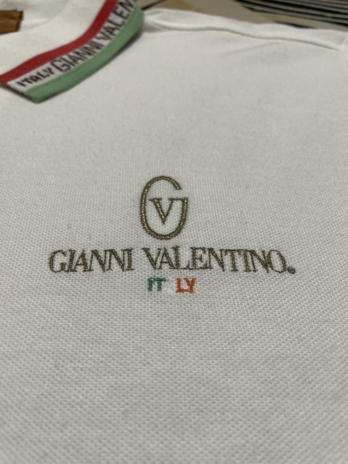 Gianni Valentino Vintage Polo Shirt Gianni Valentino Size US M / EU 48-50 / 2 - 2 Thumbnail
