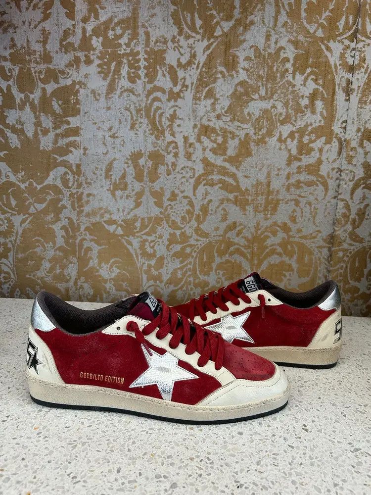 Golden Goose o1bcso1str0725 Ball Star Sneakers in Red/White Size US 11 / EU 44 - 1 Preview