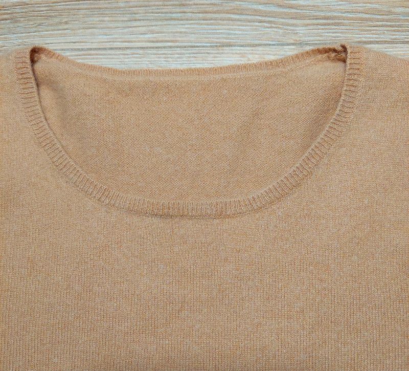 Vintage 100% cashmere sweater beige camel luxury soft unique Size S / US 4 / IT 40 - 4 Thumbnail