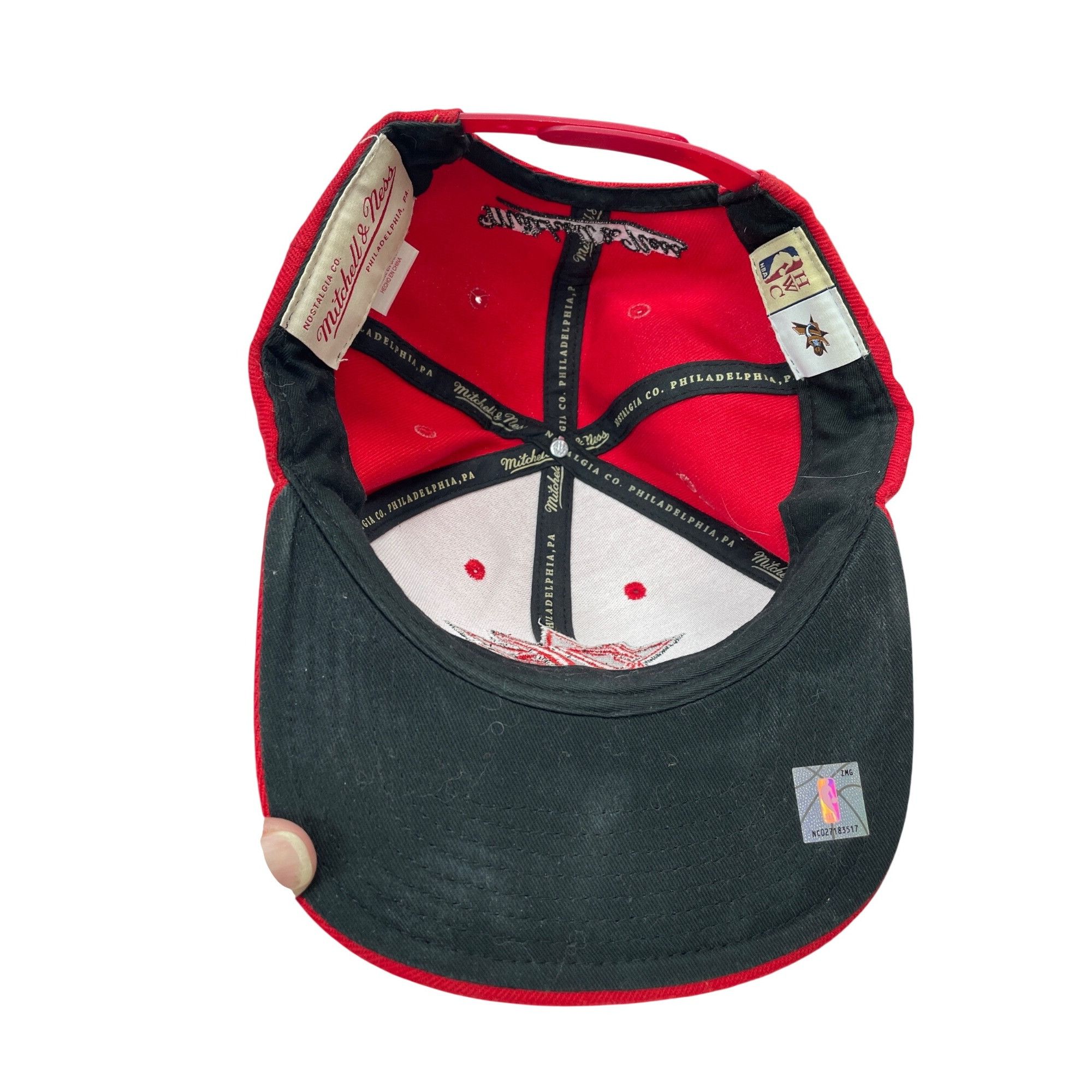 Mitchell & Ness Mitchell Ness Philadelphia 76ers Original Fit Red Snapback H Size ONE SIZE - 8 Thumbnail
