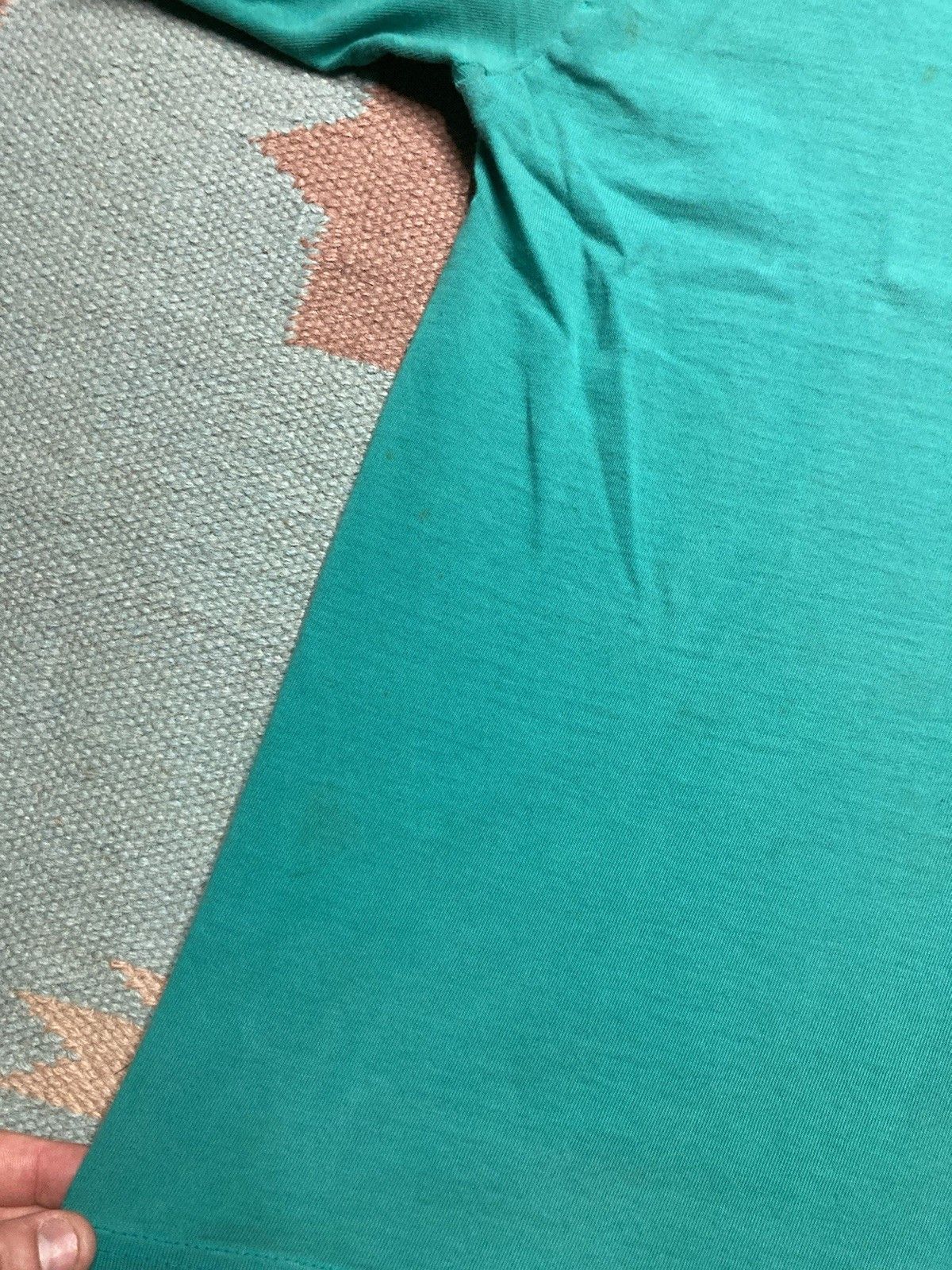 Carhartt × Vintage Carhartt pocket t shirt teal blue aqua distressed boxy XL Size US XL / EU 56 / 4 - 4 Thumbnail