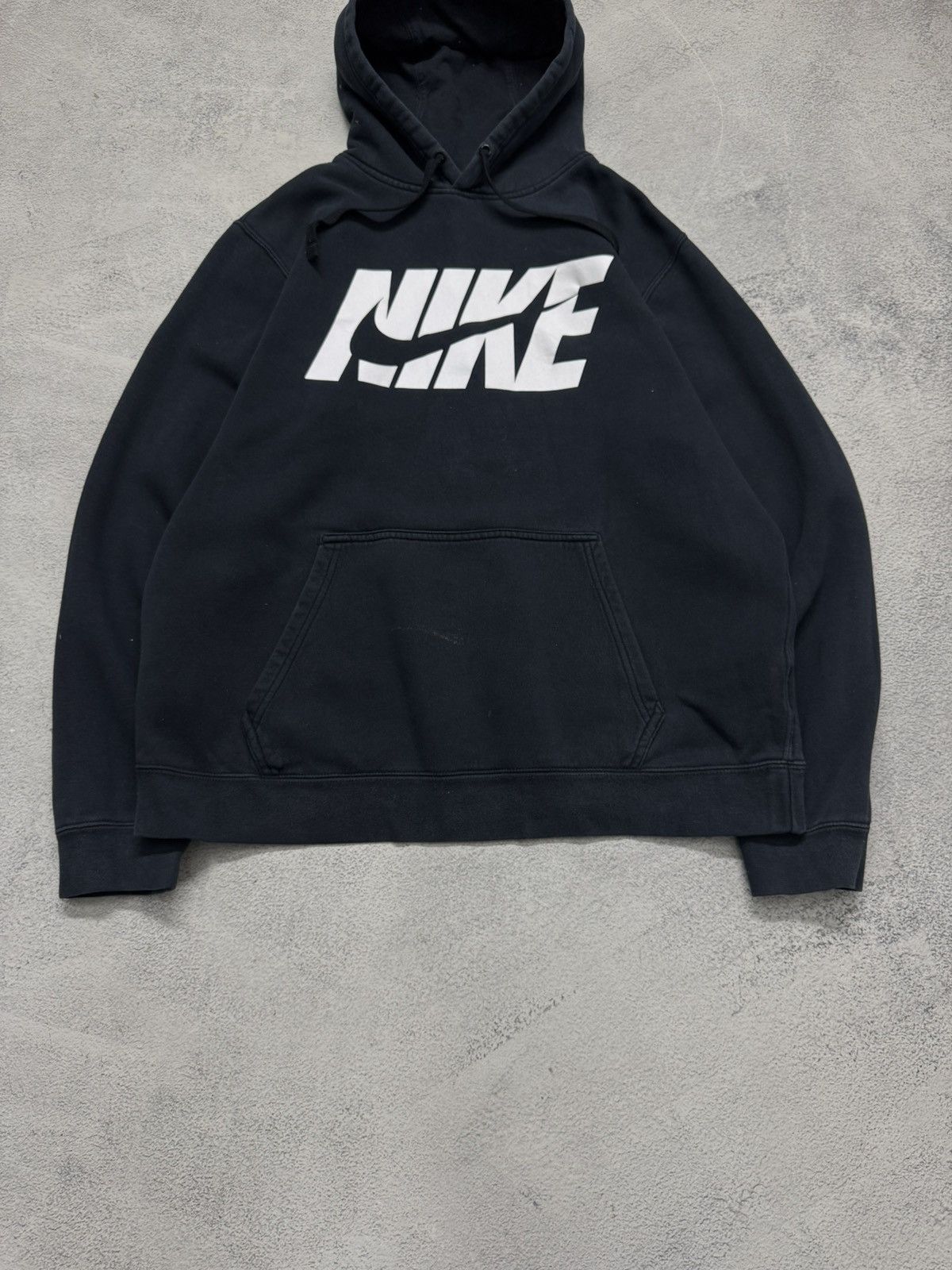 Nike Vintage Y2k Nike Big Swoosh Hoodie 00’s Size US L / EU 52-54 / 3 - 7 Thumbnail