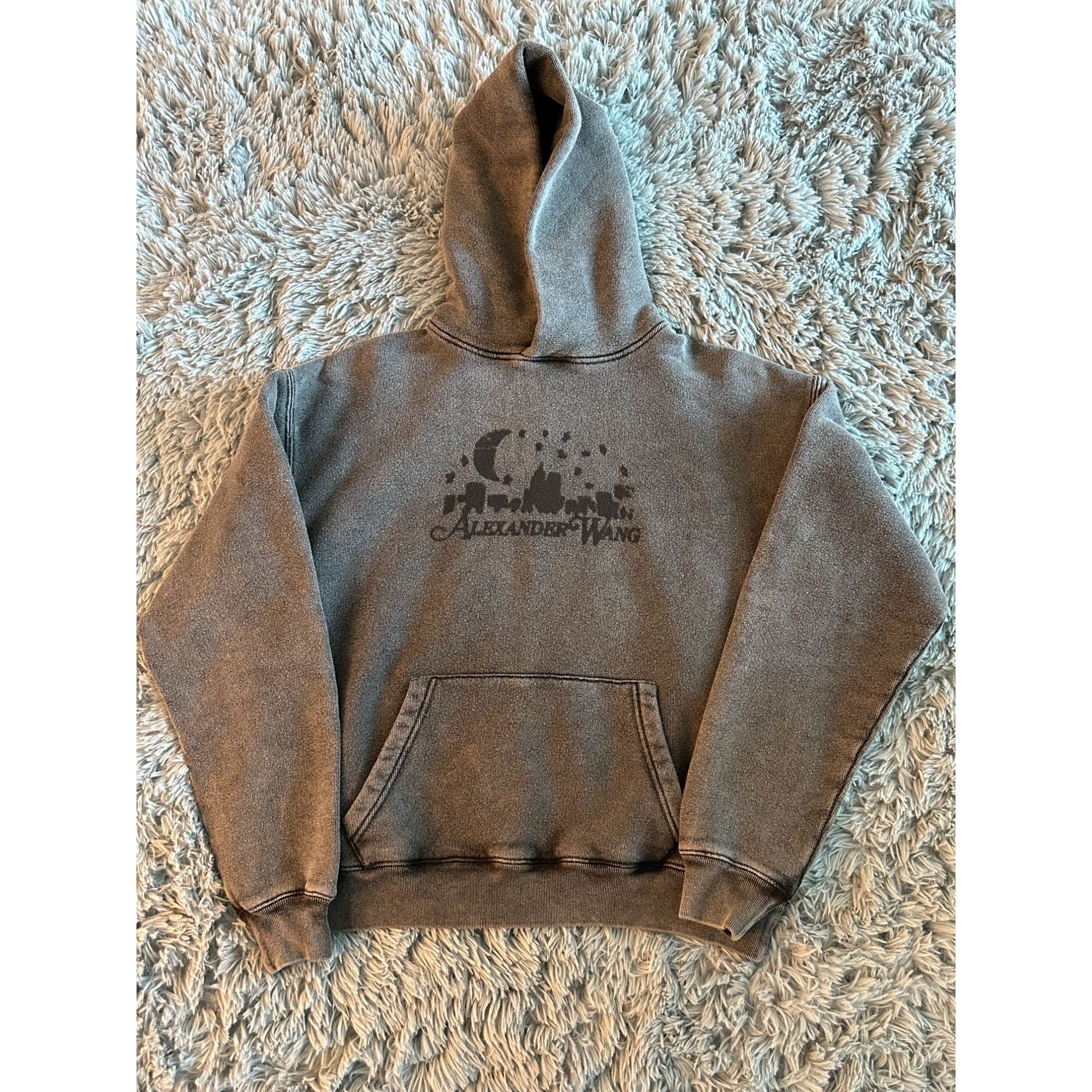 Alexander Wang Alexander Wang Black Skyline Hoodie Size XXS / US 00 / IT 34 - 1 Thumbnail