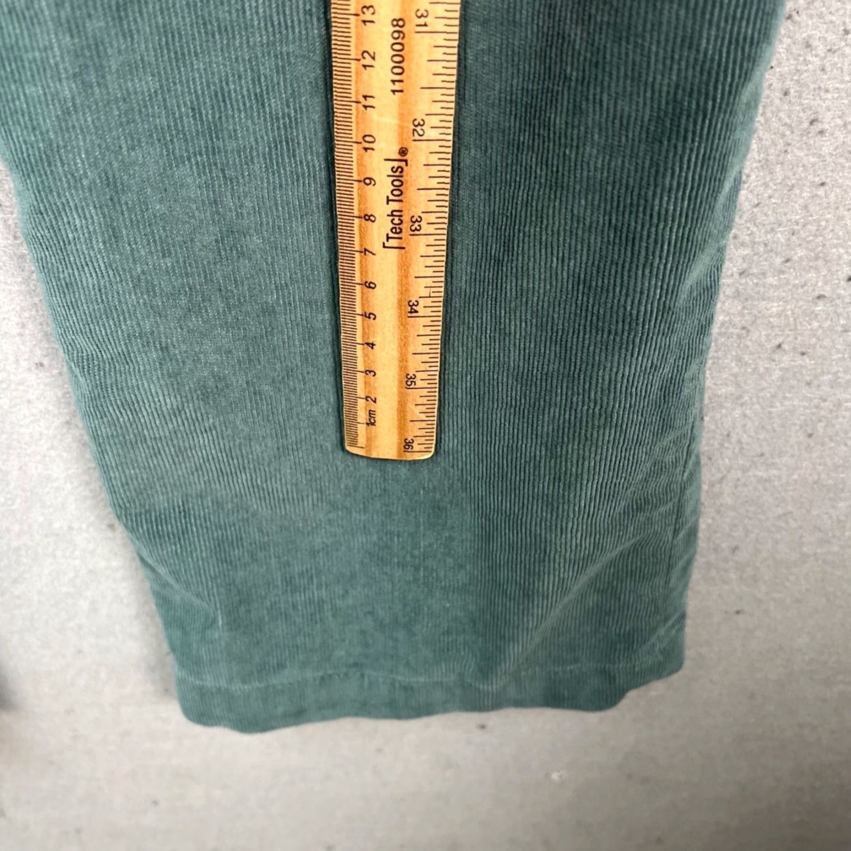 Dickies Mens Size 32 Green Corduroy Regular Fit Straight Leg Chino Pants