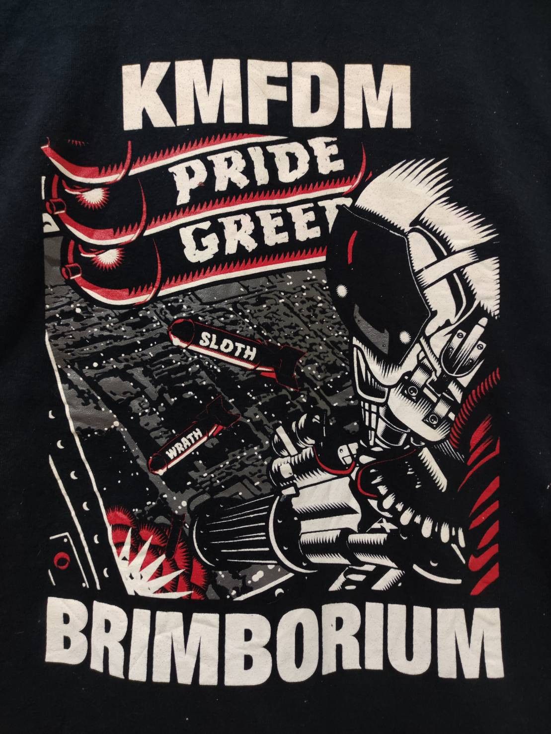 Band Tees Vtg 00's KMFDM " Brimborium " Album Promo T-Shirt Size US XL / EU 56 / 4 - 4 Thumbnail