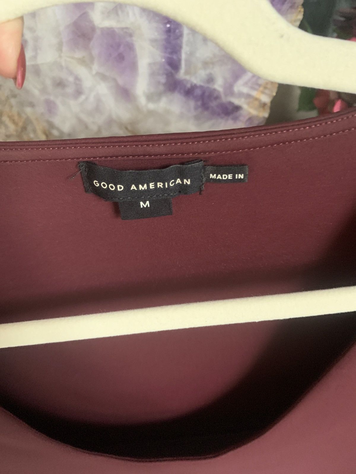 Good American Good American burgundy bodysuit top, Medium Size M / US 6-8 / IT 42-44 - 4 Thumbnail