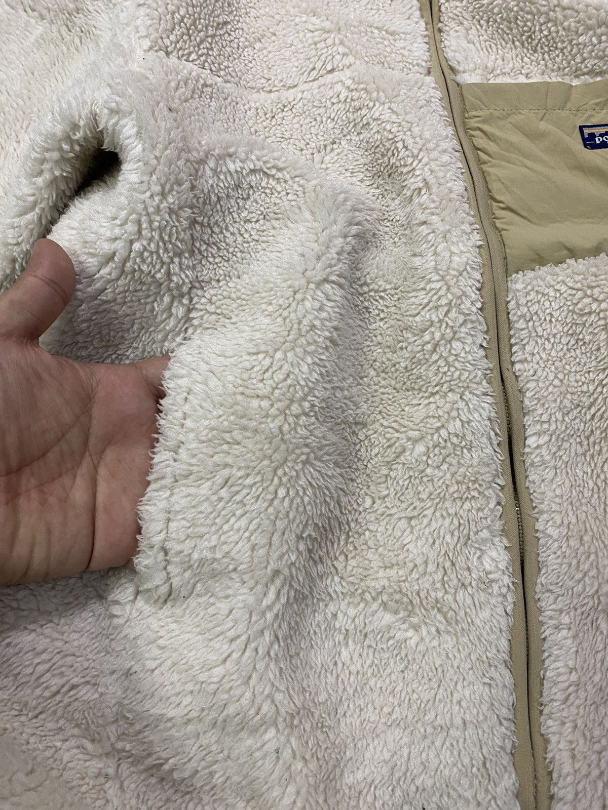 Japanese Brand Polham Retro X Deep Pile Fleece Jacket Oatmeal Size US M / EU 48-50 / 2 - 14 Thumbnail