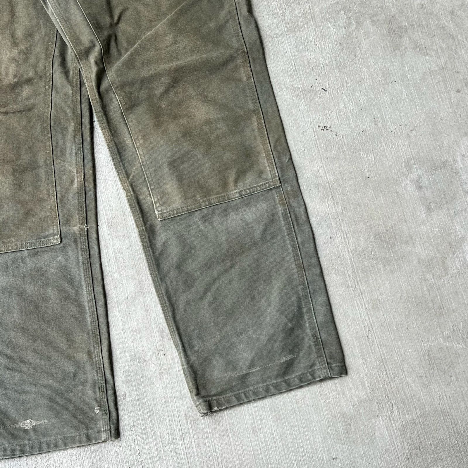 Carhartt × Vintage Carhartt MOS green double knee work wear carpenter pants Size US 33 - 3 Thumbnail