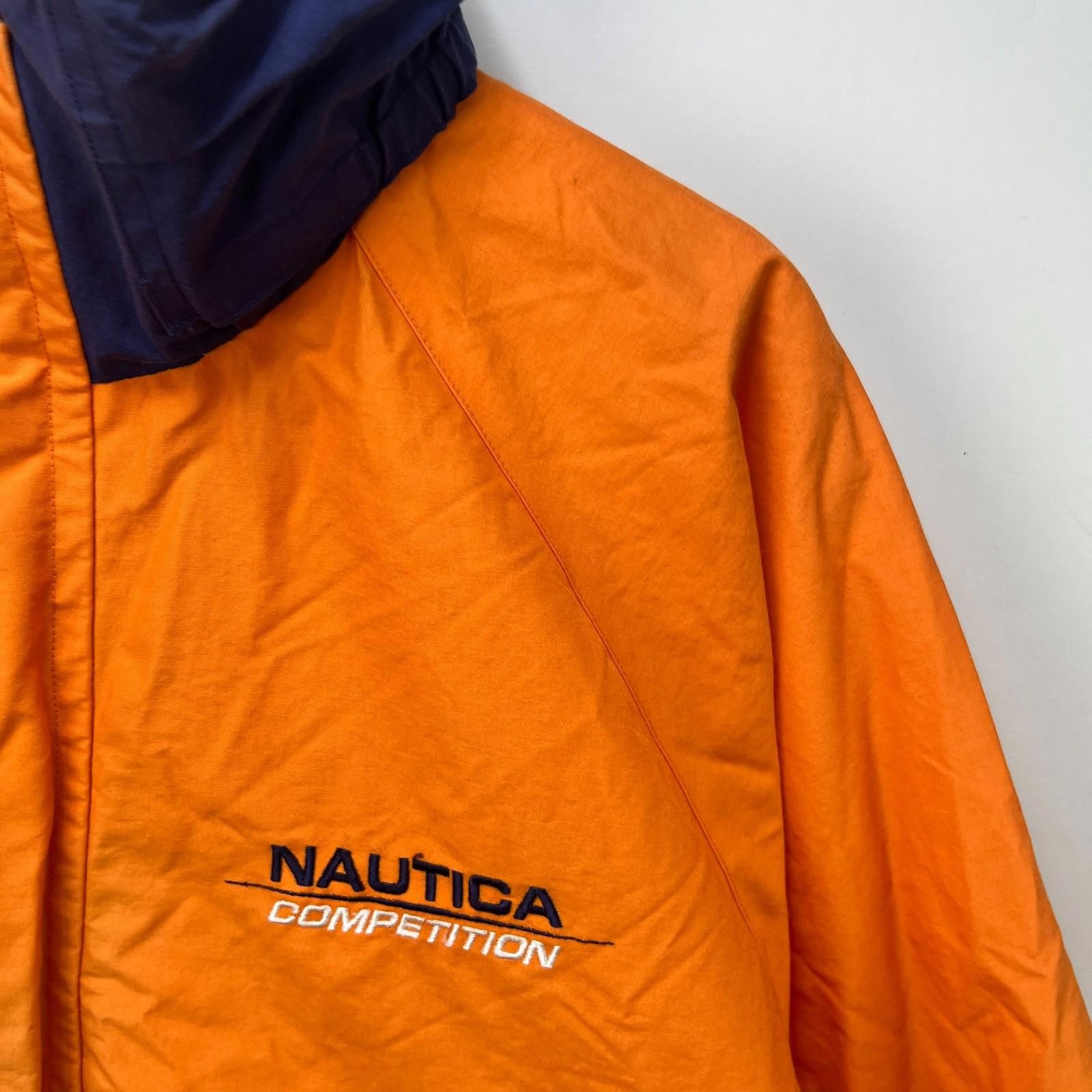 Nautica Vintage 90s Nautica Competition Windbreaker Jacket Orange XL Size US XL / EU 56 / 4 - 3 Thumbnail