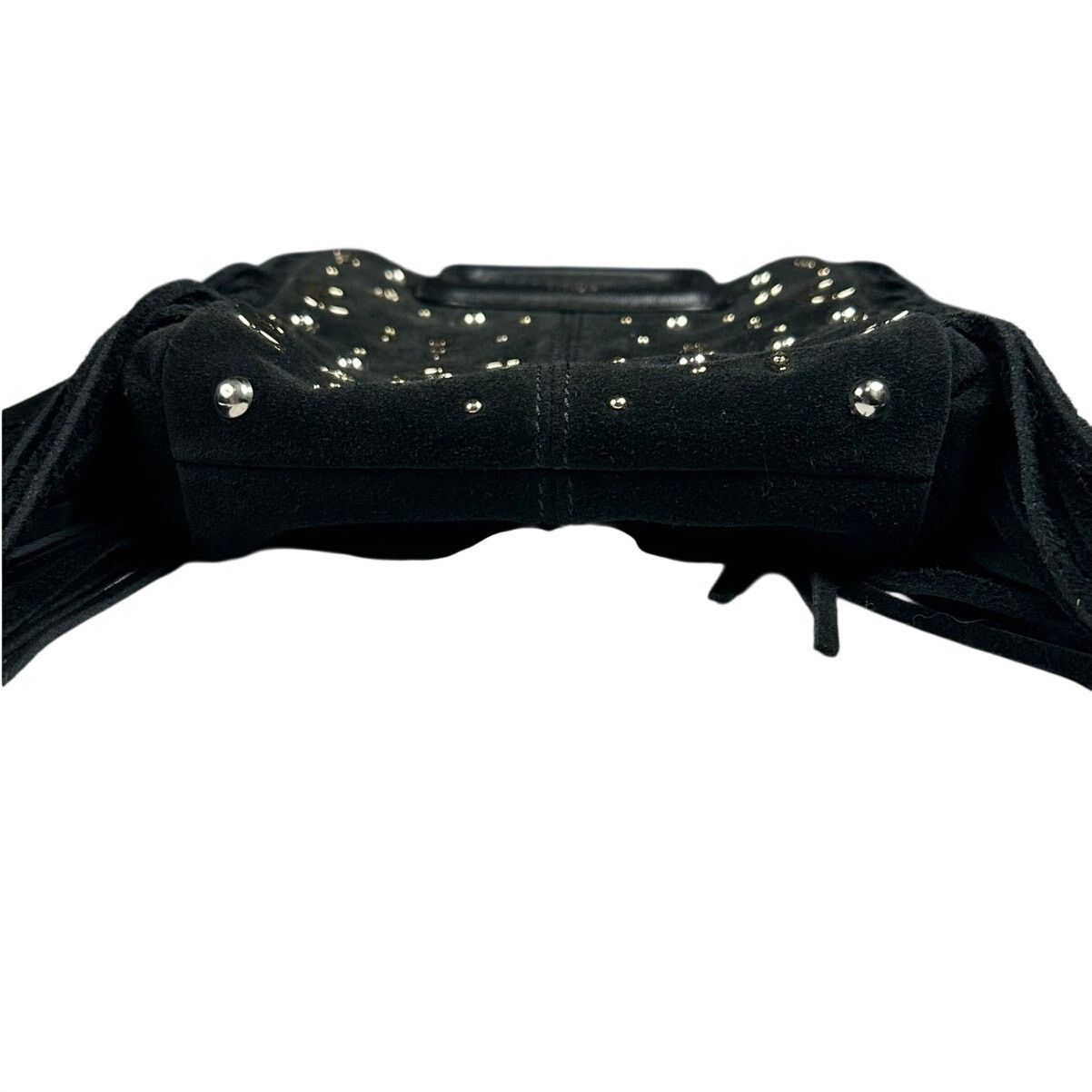 Maje Maje Studded Suede Mini M Bag Black Silver Hardware Size ONE SIZE - 5 Thumbnail