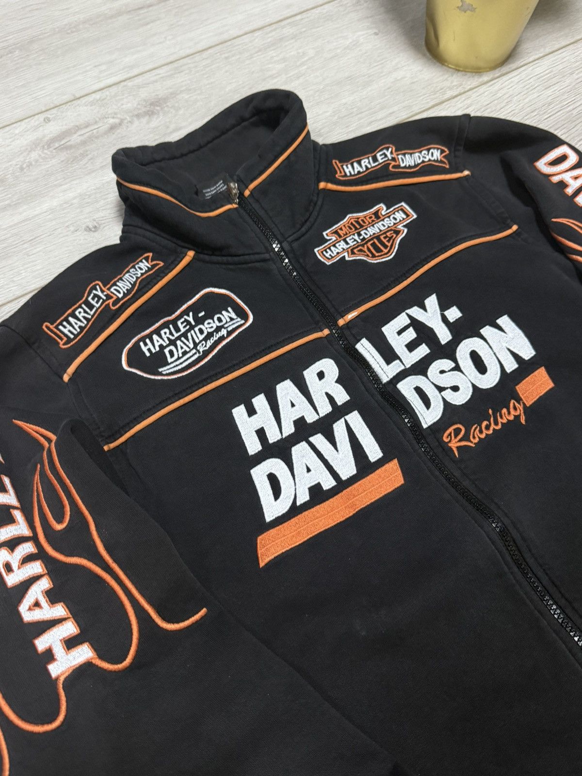 Harley Davidson Harley Davidson USA zip sweatshirt flames big logo Size US M / EU 48-50 / 2 - 5 Thumbnail