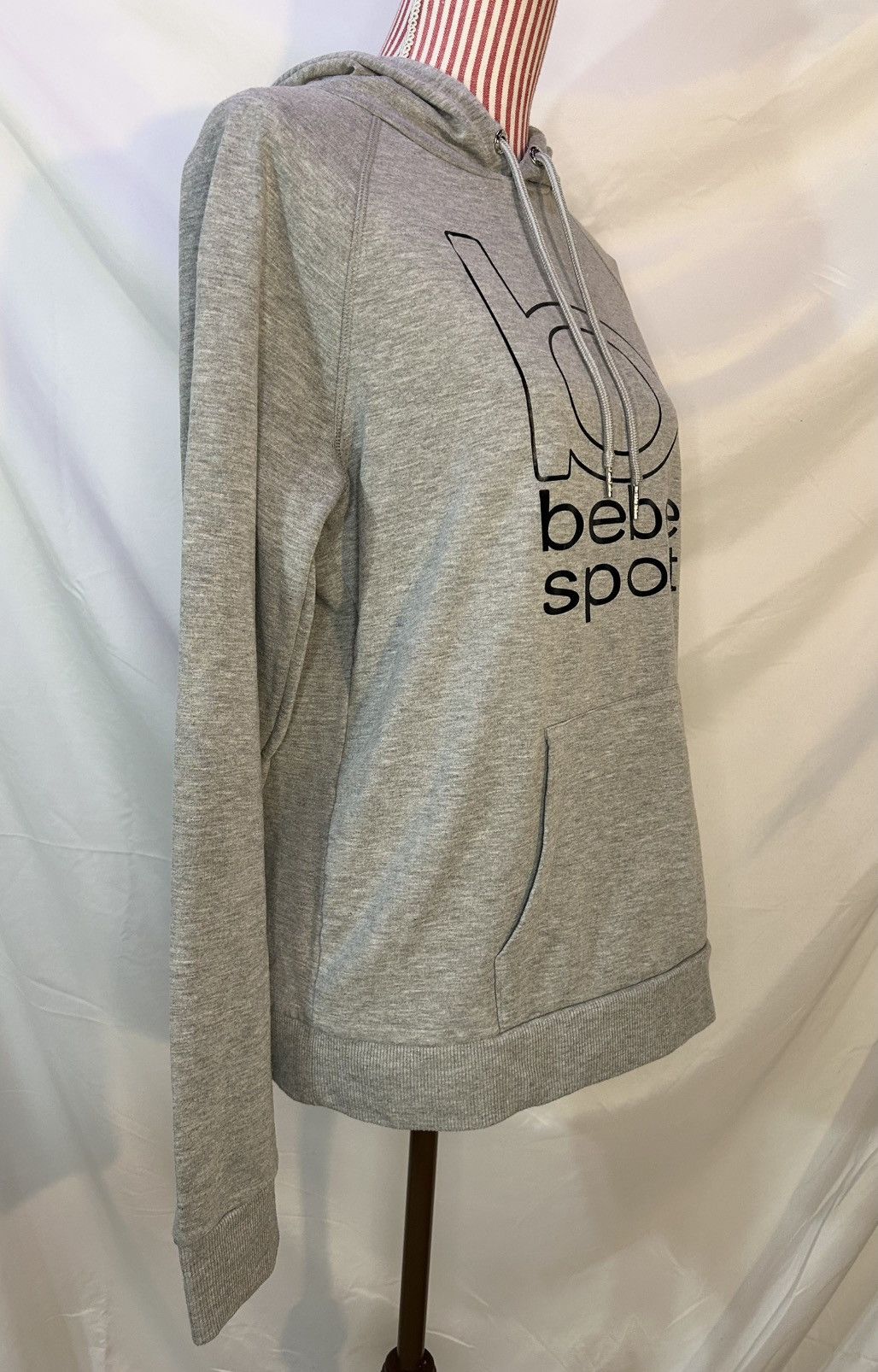 Bebe Y2K Bebe Sport Gray Logo Womens Hoodie Super Soft Sz Large Size L / US 10 / IT 46 - 4 Thumbnail