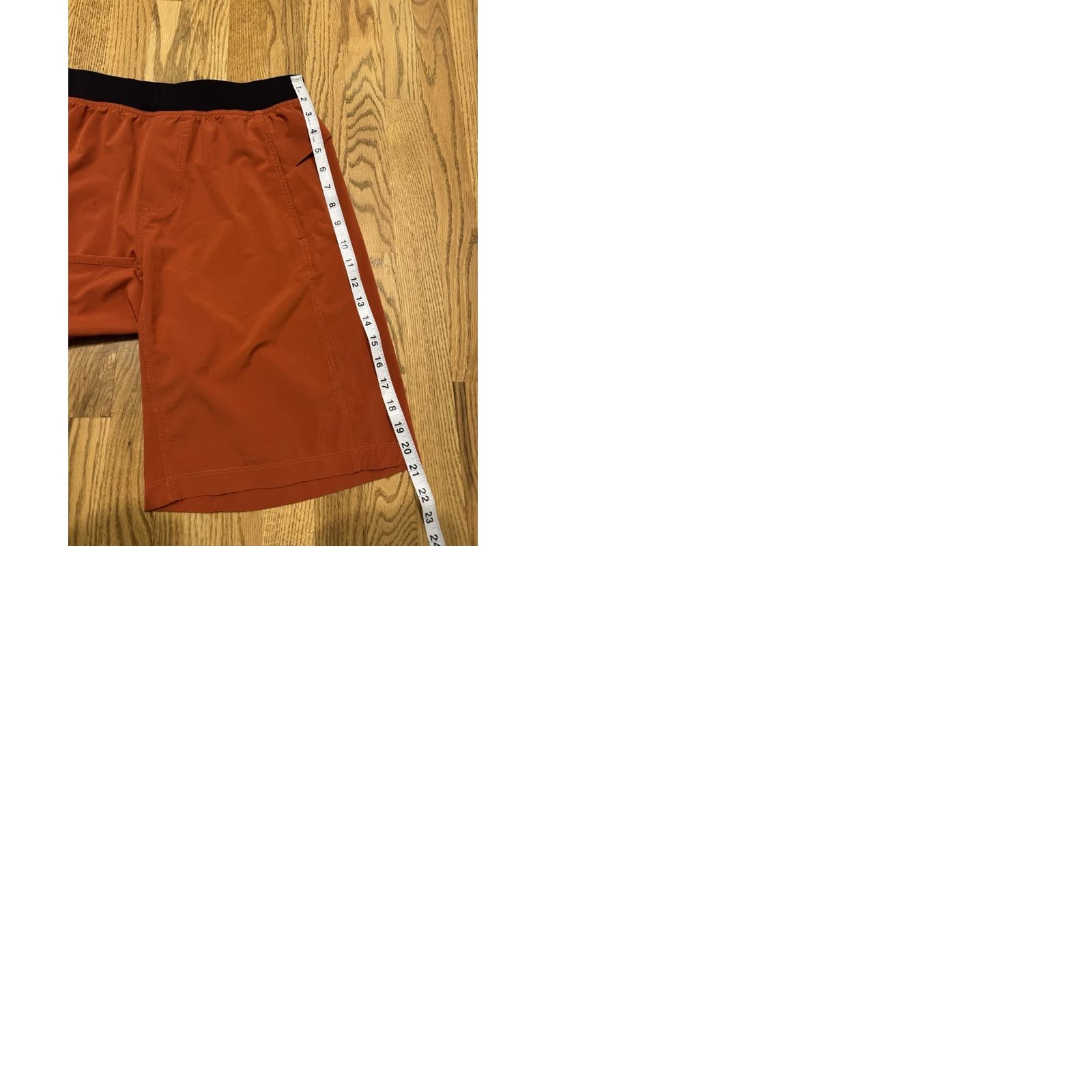 Lululemon Lululemon THE T.H.E. Shorts Mens Medium Orange Nylon Spandex Drawstring Pockets Athletic Casual Size US 31 - 9 Thumbnail