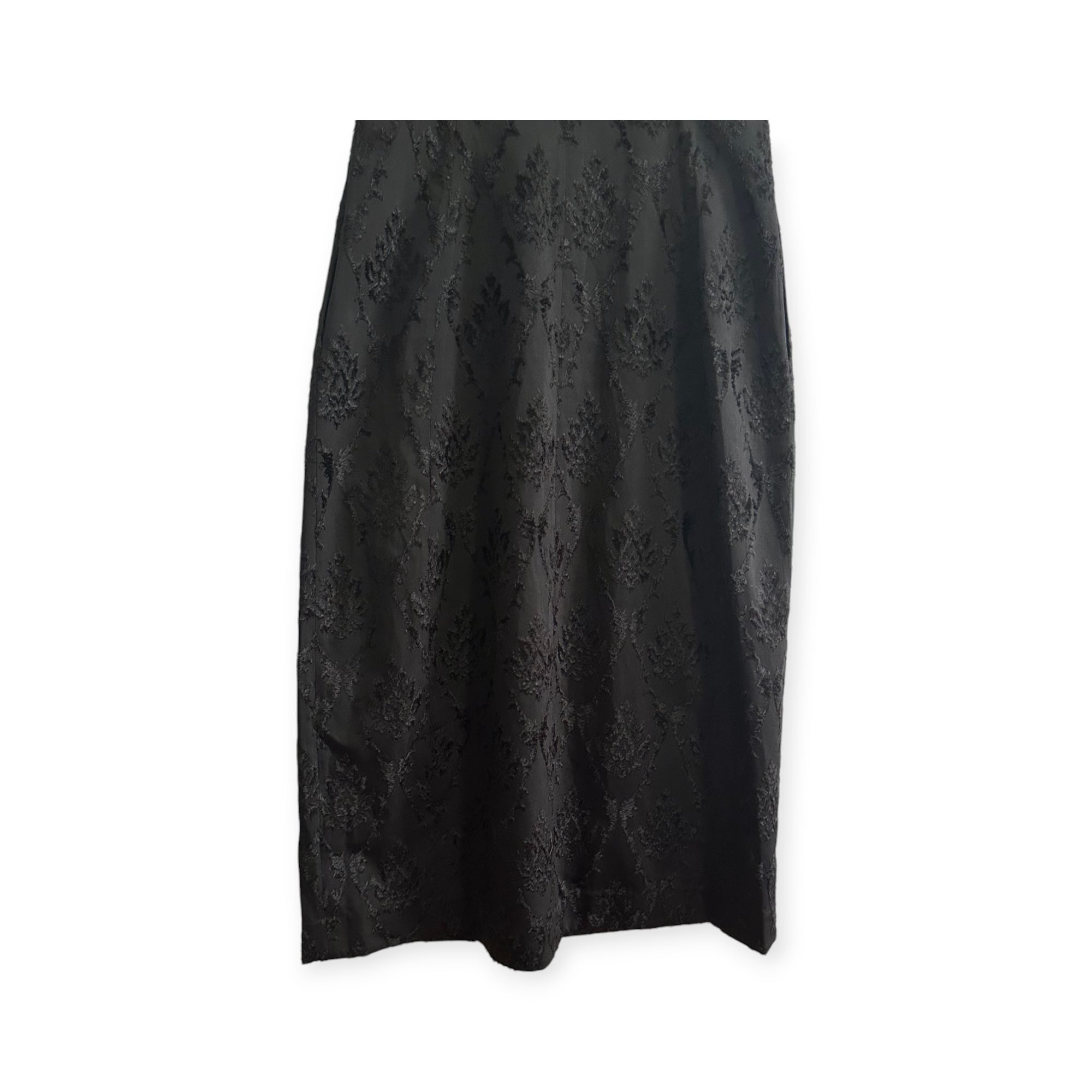 Ulla Johnson Elara Black Textured Midi Dress, Size 6, New wi