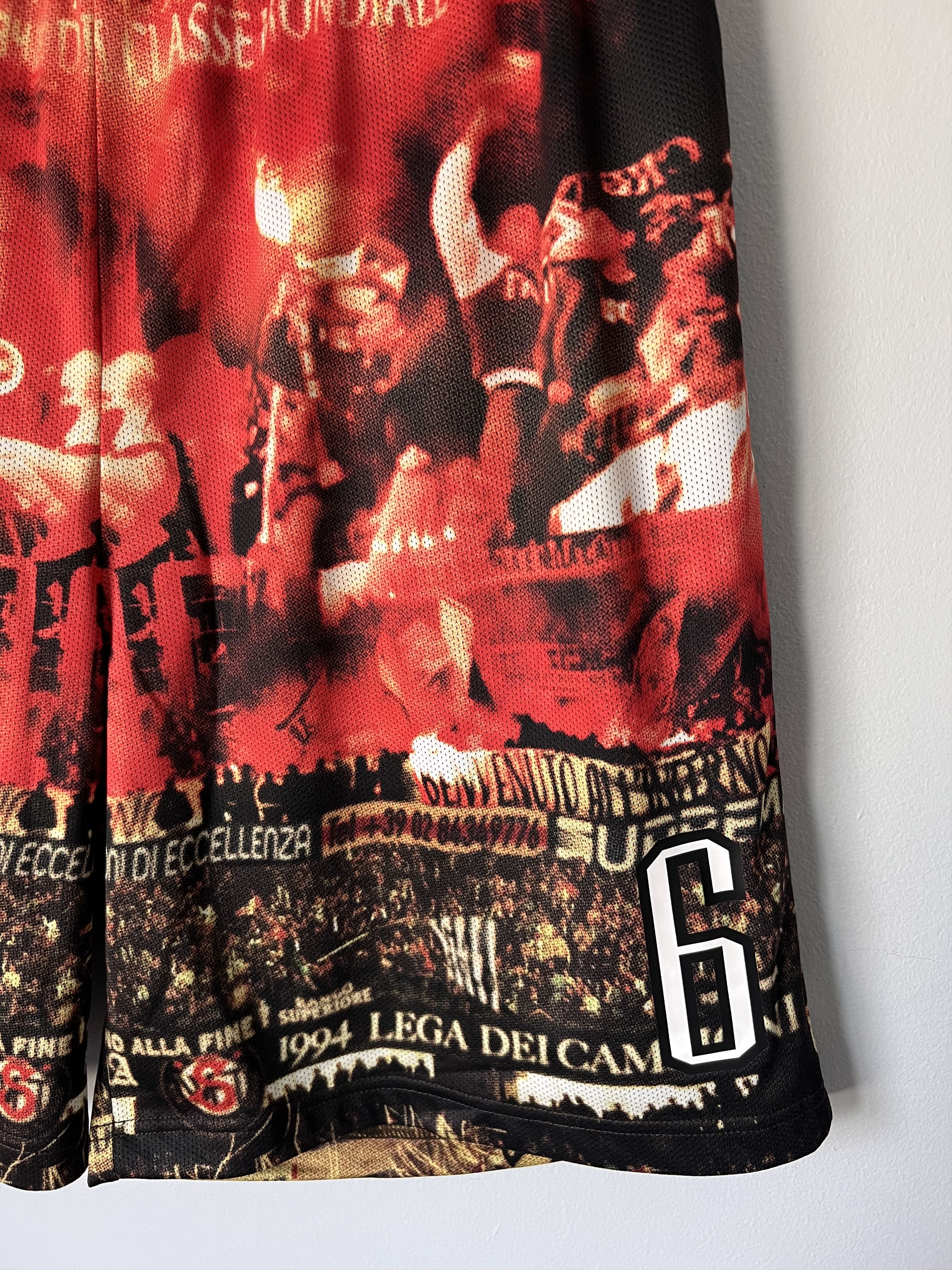 Supreme Supreme Vinci Por Noi Soccer Shorts in Red Size US 34 / EU 50 - 2 Thumbnail