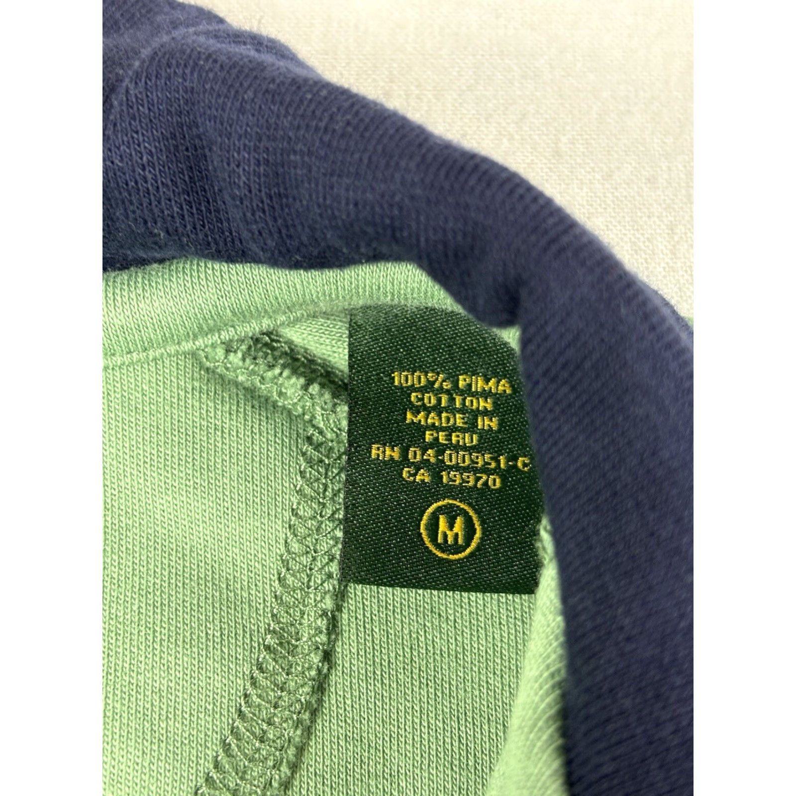 Vintage Peru Unlimited Sweater Mens Medium Green 1/2 Zip Cotton Golf Mock Neck Pullover Classic Preppy M Size US M / EU 48-50 / 2 - 4 Thumbnail