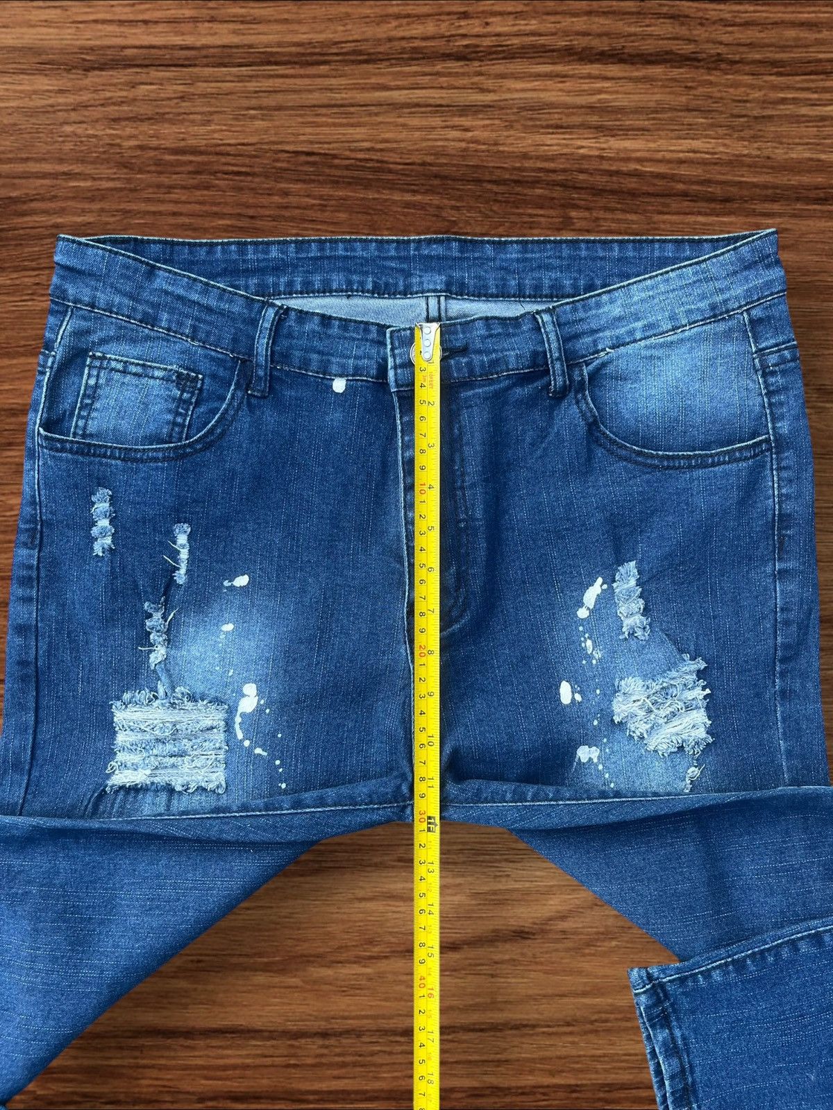 Japanese Brand Vintage Japanese Brand Ripped Destroyed Biker Blue Wash Jean Size US 36 / EU 52 - 13 Thumbnail