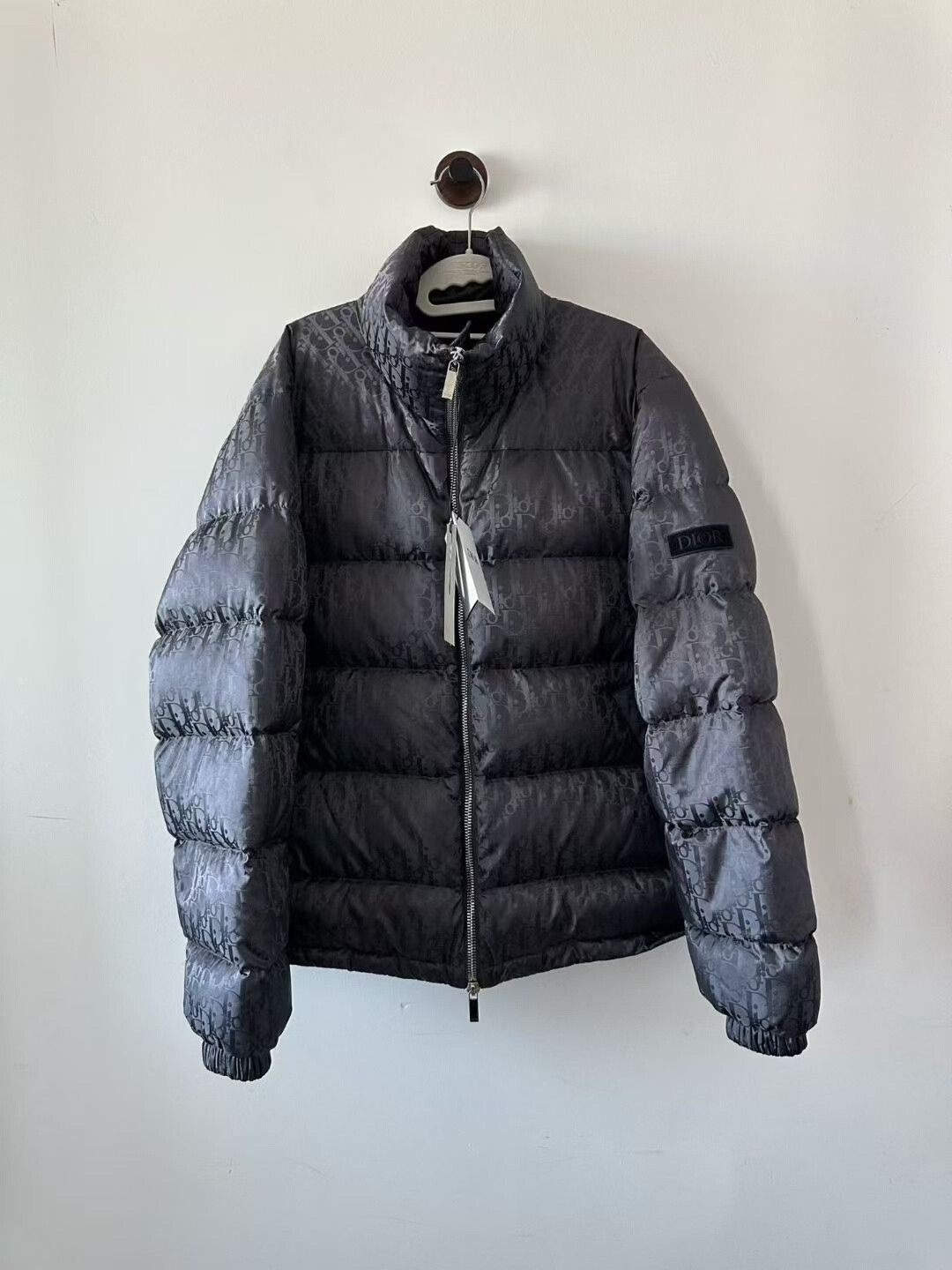Dior Dior Black Gray All-Over Print Down Jacket Size US L / EU 52-54 / 3 - 1 Thumbnail