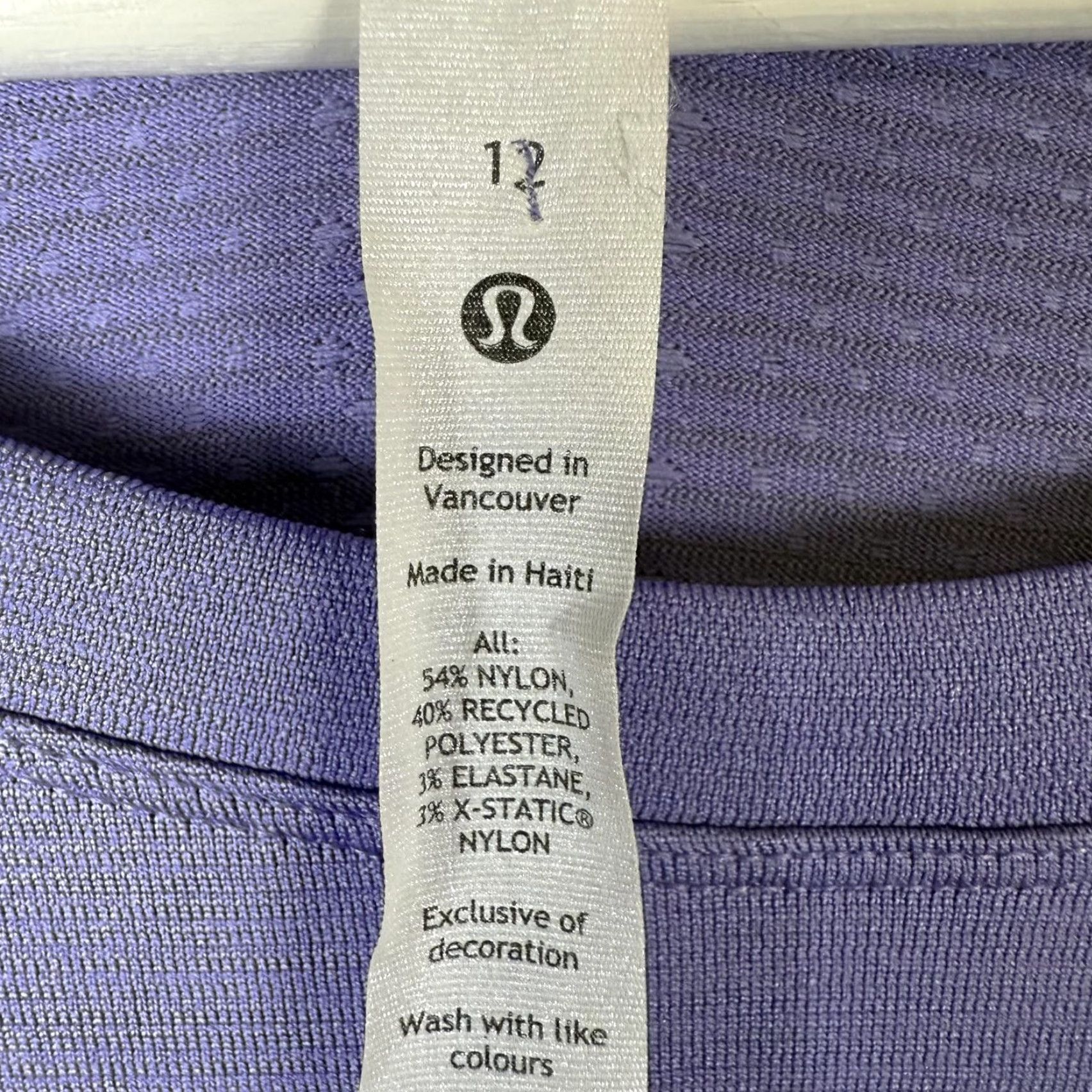 Lululemon VINTAGE Lululemon Swiftly Tech Long Sleeve 2.0 Shirt Women 12 Dusky Lavender DKLA 54829 Purple Size XL / US 12-14 / IT 48-50 - 2 Thumbnail