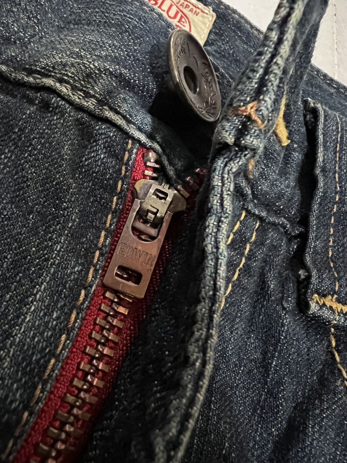 Edwin Flare Jean Vintage Edwin Blue Trip Tokyo Japan Mud Wash Jean Size US 28 / EU 44 - 14 Thumbnail