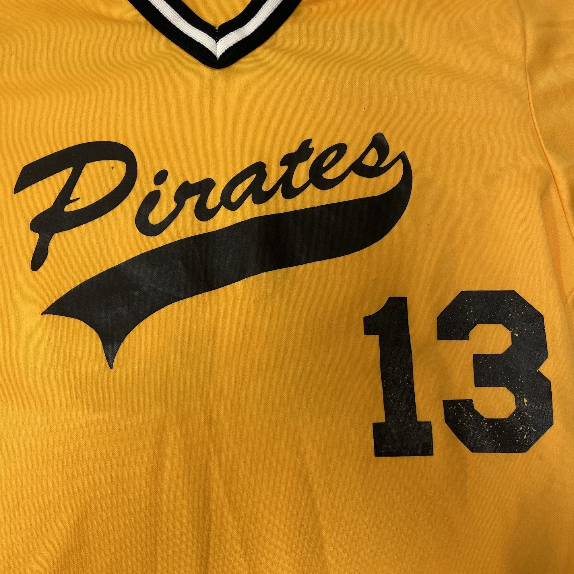 Wilson Vtg Wilsons V Neck Baseball Jersey PIRATES #13 Jersey Size US L / EU 52-54 / 3 - 6 Thumbnail