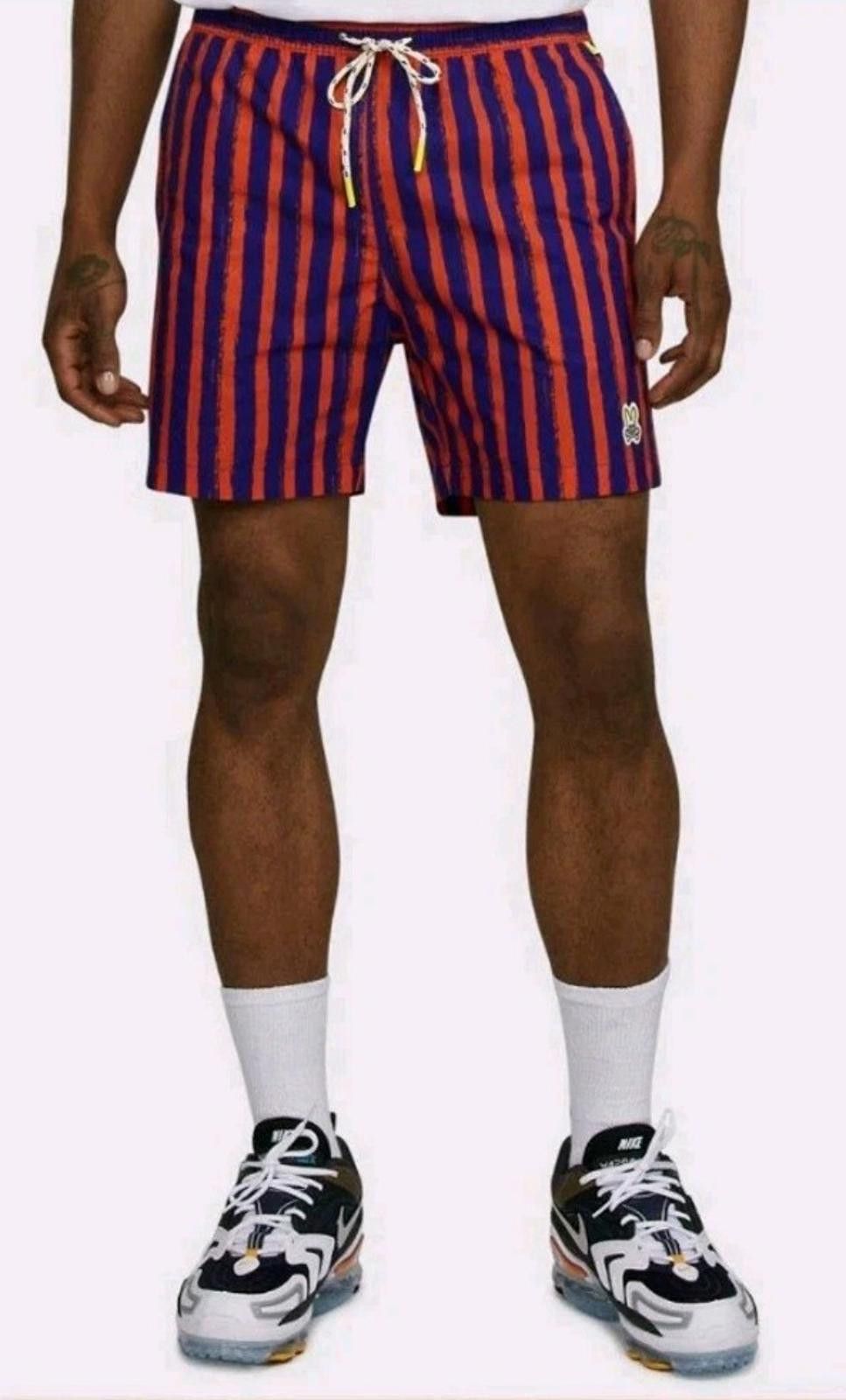 Psycho Bunny Psycho Bunny Torver Swim Trunks Mens M Striped Lined Logo Size US 32 / EU 48 - 2 Thumbnail