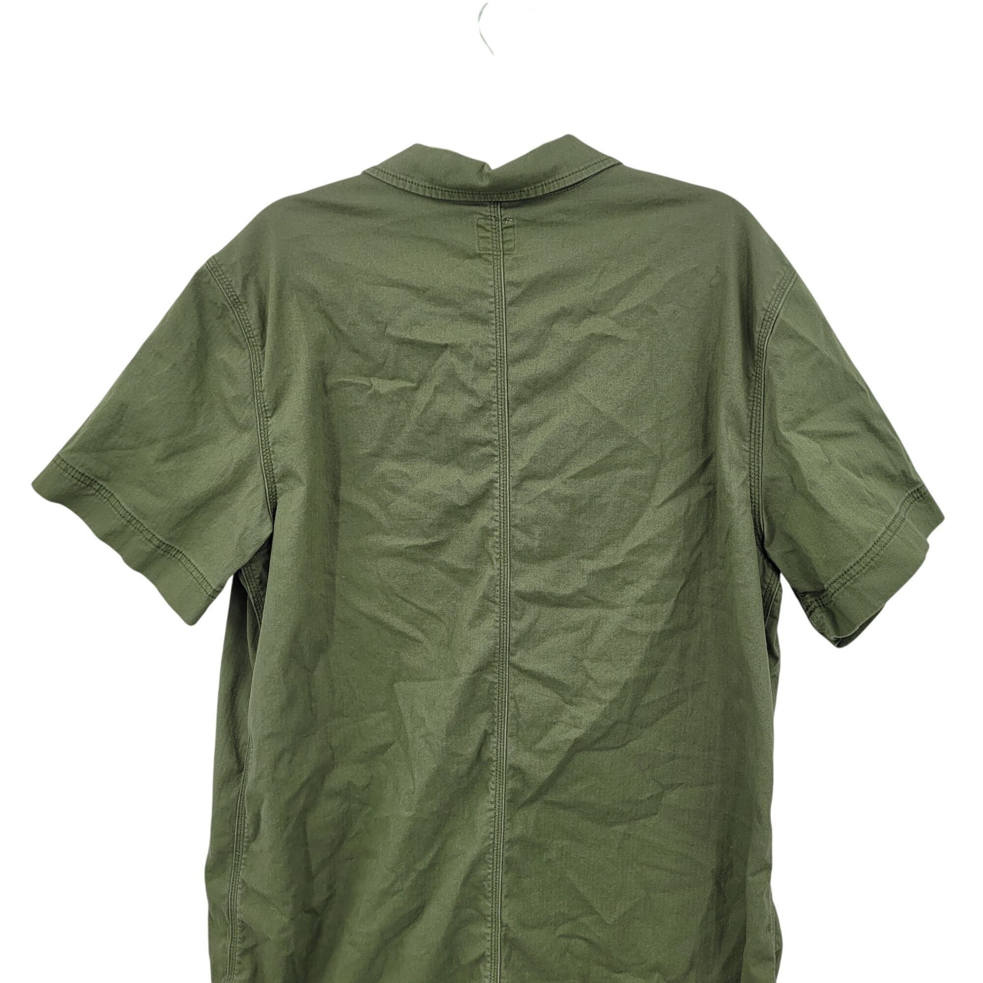 Lee Vtg Lee Workwear Army Green Pinafore Denim Utility Shirt Dre Size L / US 10 / IT 46 - 5 Thumbnail