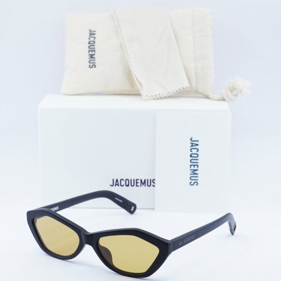 Jacquemus Jacquemus BAMBINO JAC/42 C6 Sunglasses Shiny Black Cat Eye Size ONE SIZE - 11 Thumbnail