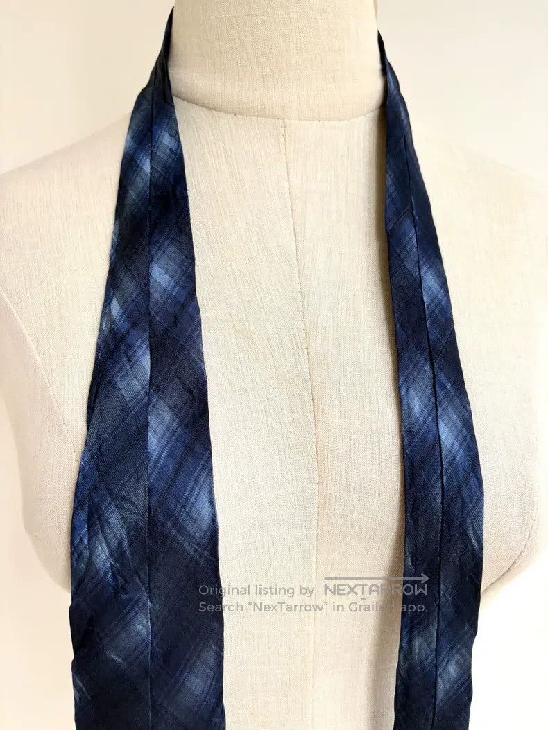 Vivienne Westwood Vivienne Westwood Blue Plaid Saturn Planet Embroidered Tie Size ONE SIZE - 8 Thumbnail