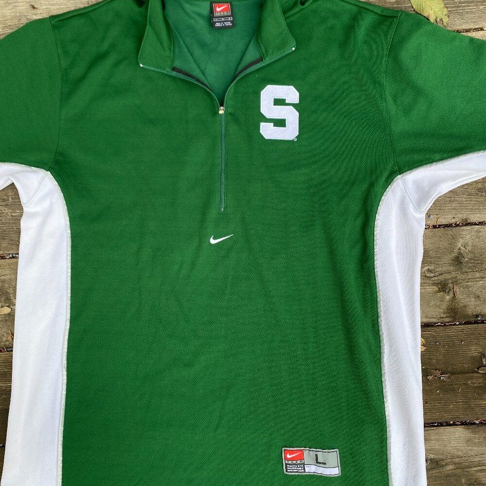 Nike Vintage Nike Center Swoosh Michigan State Jersey T Shirt Gr Size US L / EU 52-54 / 3 - 1 Thumbnail