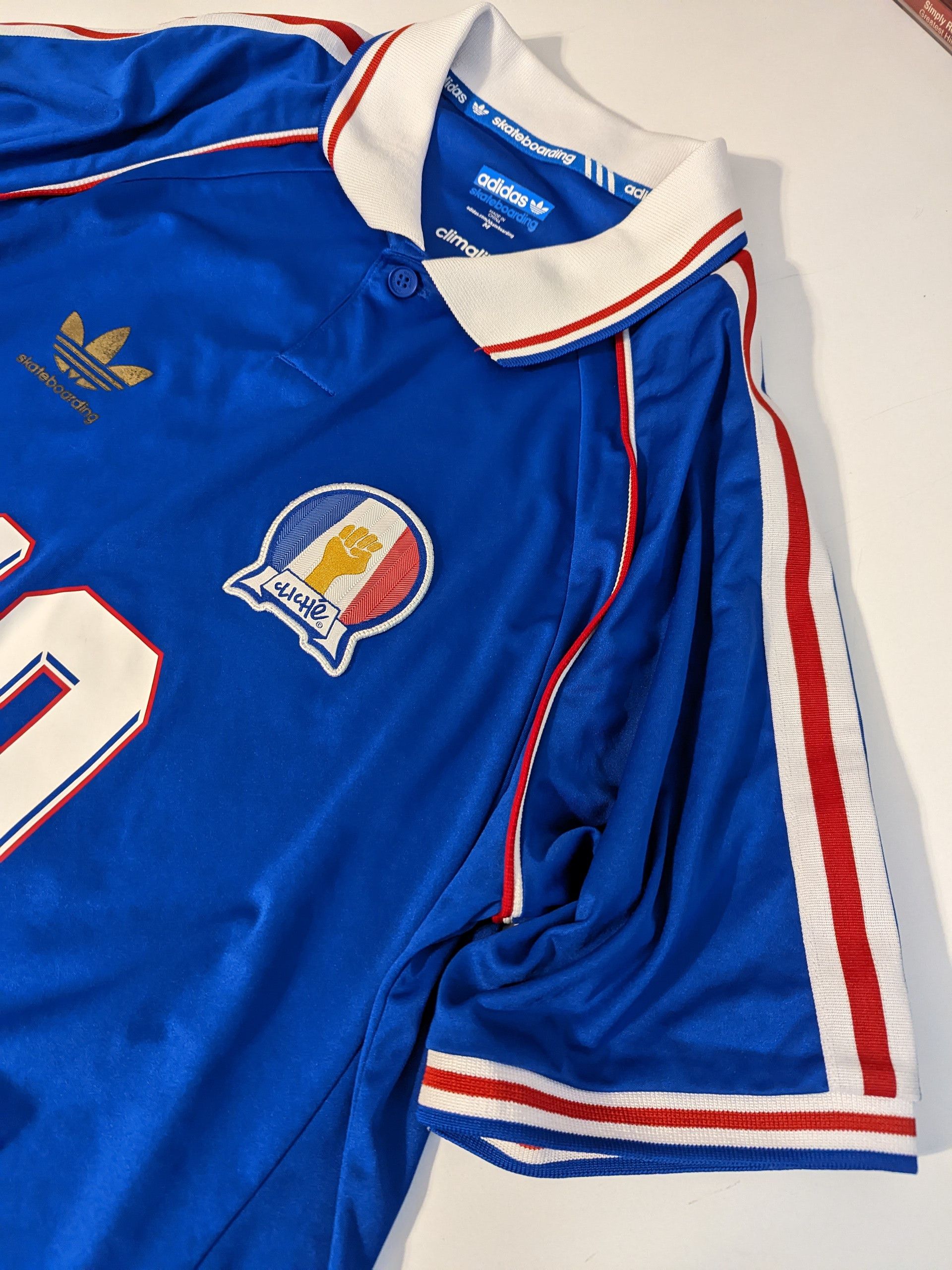 Adidas 2014 adidas Skateboarding x Cliché France Jersey Puig #10 Size US M / EU 48-50 / 2 - 4 Thumbnail