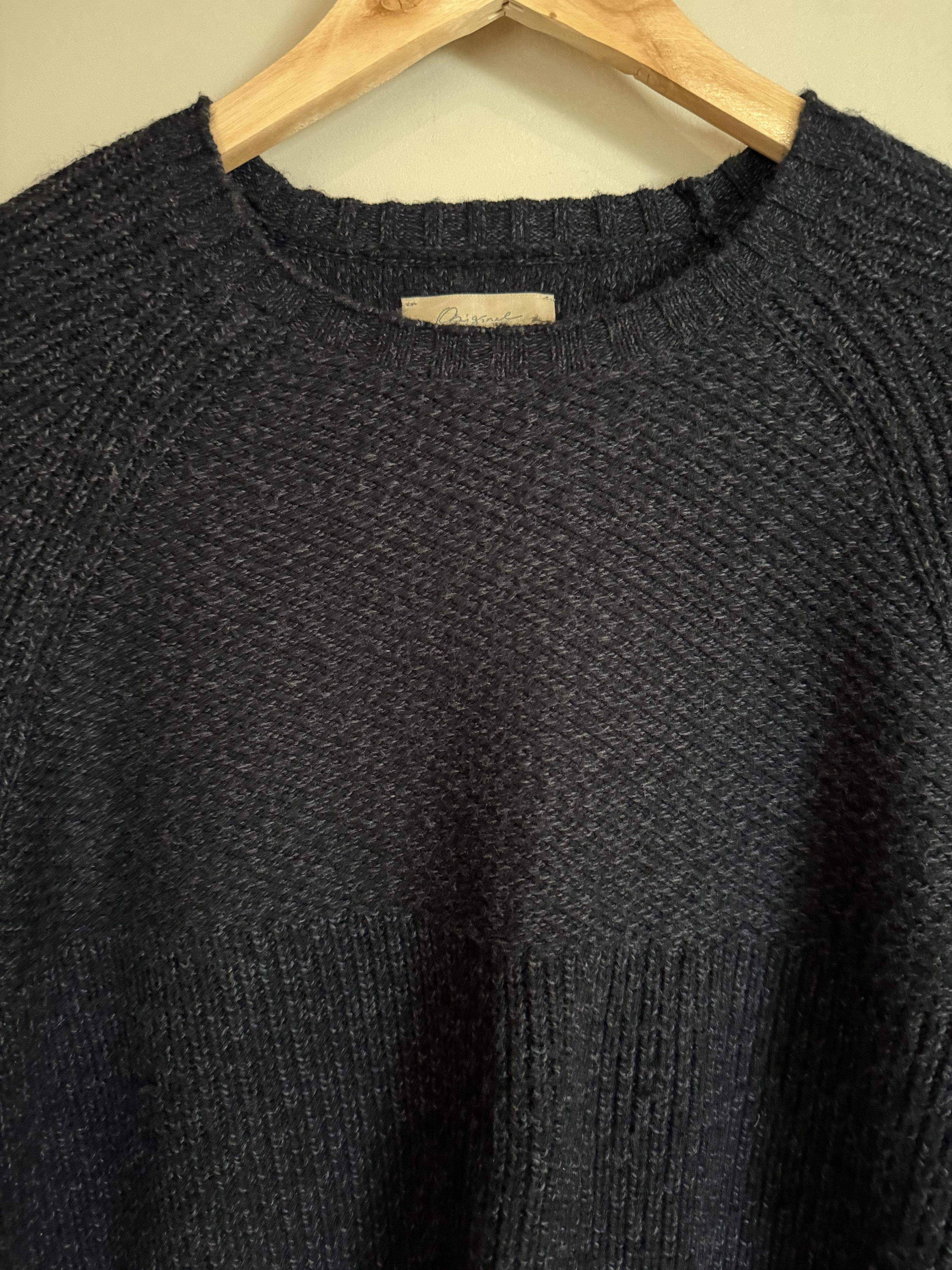 Lucky Brand Lucky Brand Super Soft Cotton Sweater, Black, Men's Medium Size US M / EU 48-50 / 2 - 2 Thumbnail